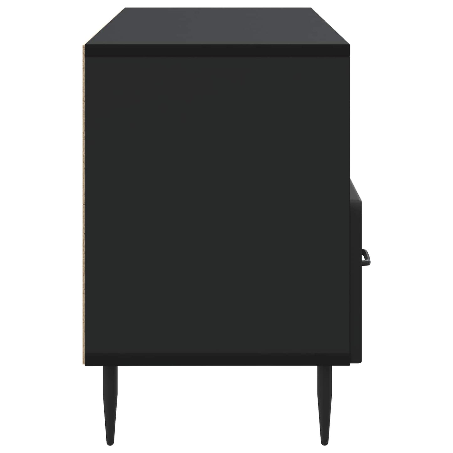 TV-kast met lade Zwart 102 x 34,5 x 50 cm Bewerkt hout is nu te koop bij PeponiXL, paradijselijk wonen!