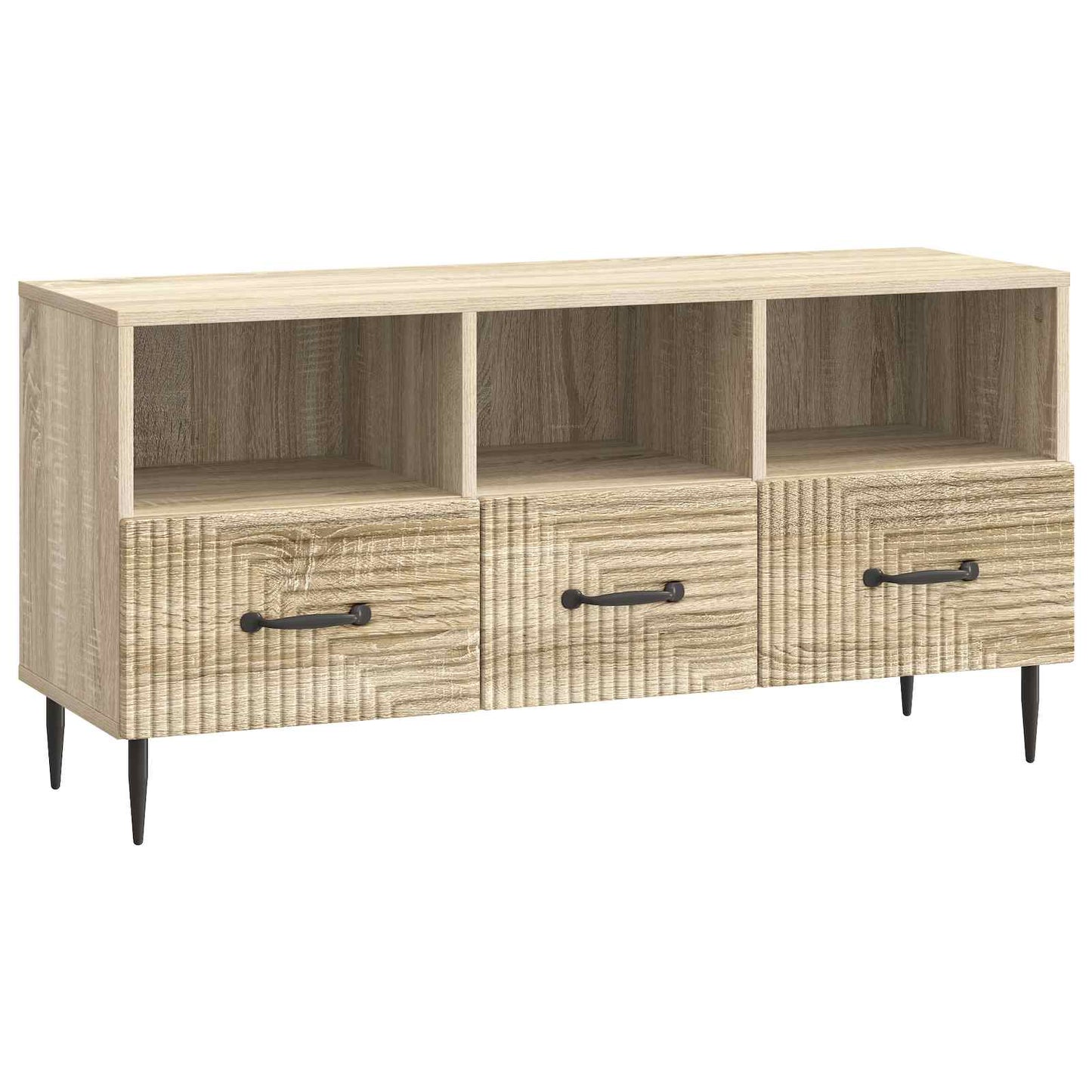 TV-kast met lade Sonoma Eiken 102 x 34,5 x 50 cm Bewerkt hout is nu te koop bij PeponiXL, paradijselijk wonen!