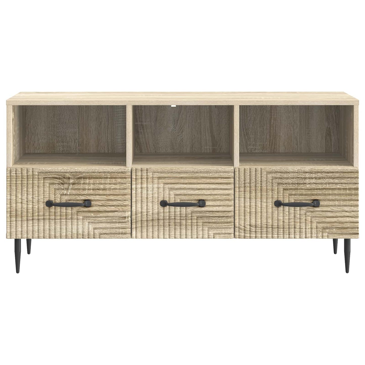 TV-kast met lade Sonoma Eiken 102 x 34,5 x 50 cm Bewerkt hout is nu te koop bij PeponiXL, paradijselijk wonen!