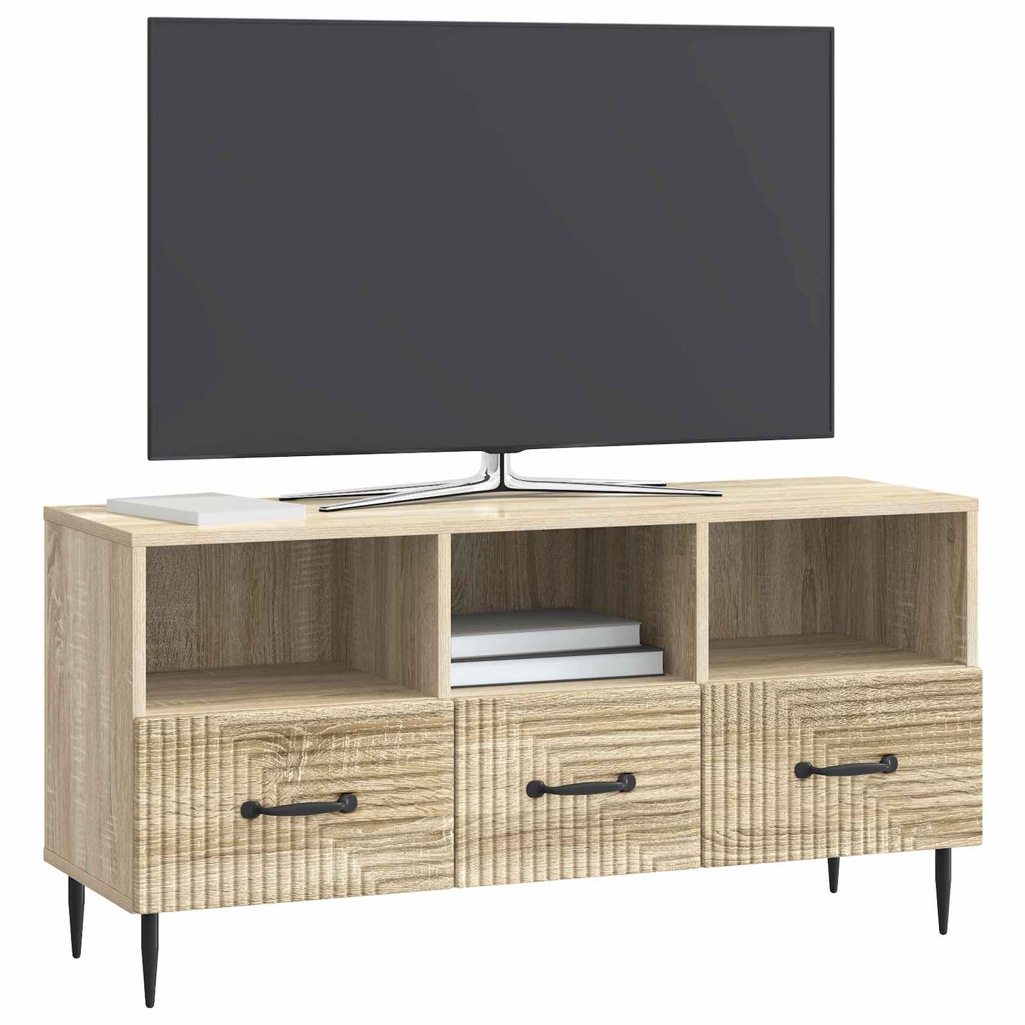 TV-kast met lade Sonoma Eiken 102 x 34,5 x 50 cm Bewerkt hout is nu te koop bij PeponiXL, paradijselijk wonen!
