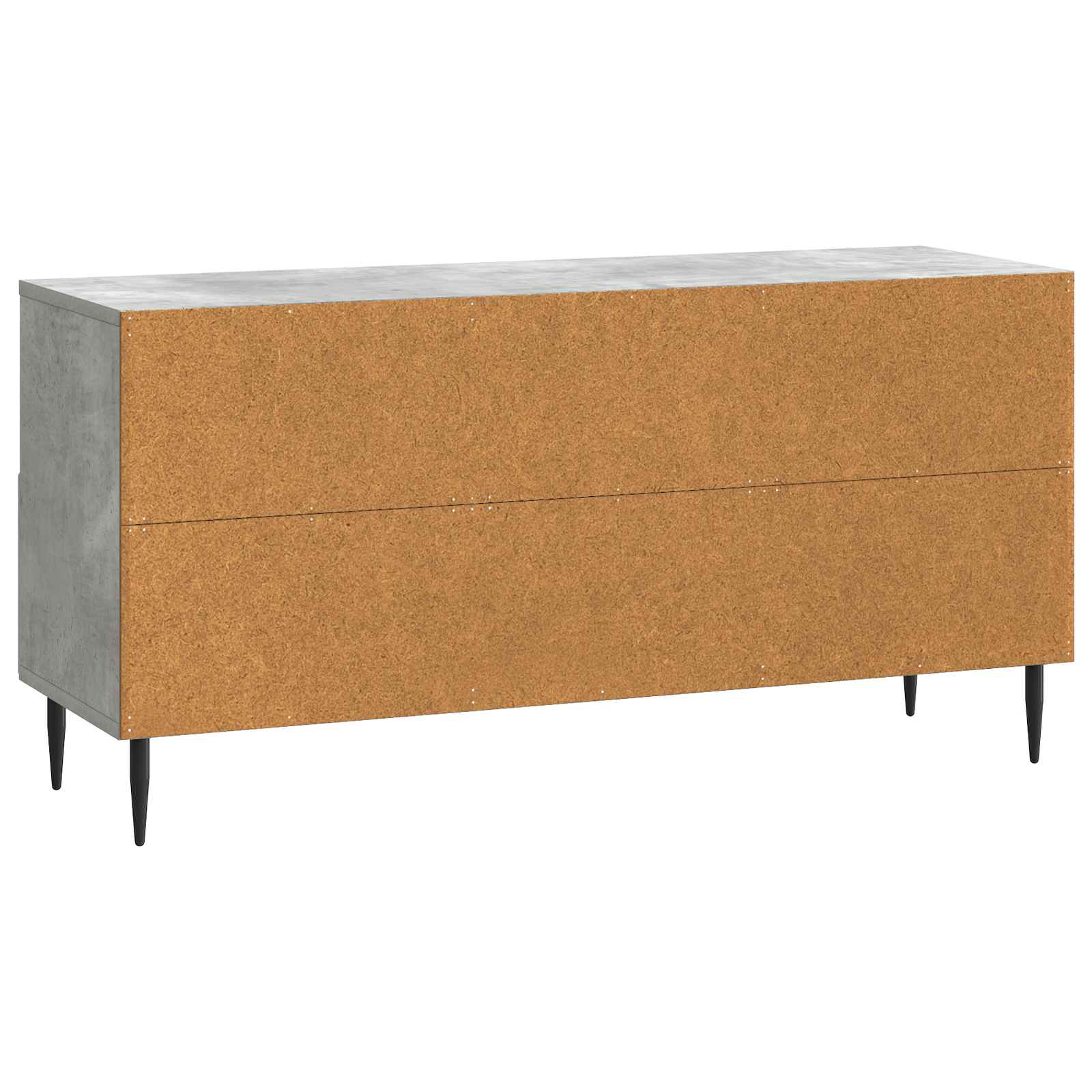 TV-kast met lade Betongrijs 102 x 34,5 x 50 cm Bewerkt hout is nu te koop bij PeponiXL, paradijselijk wonen!