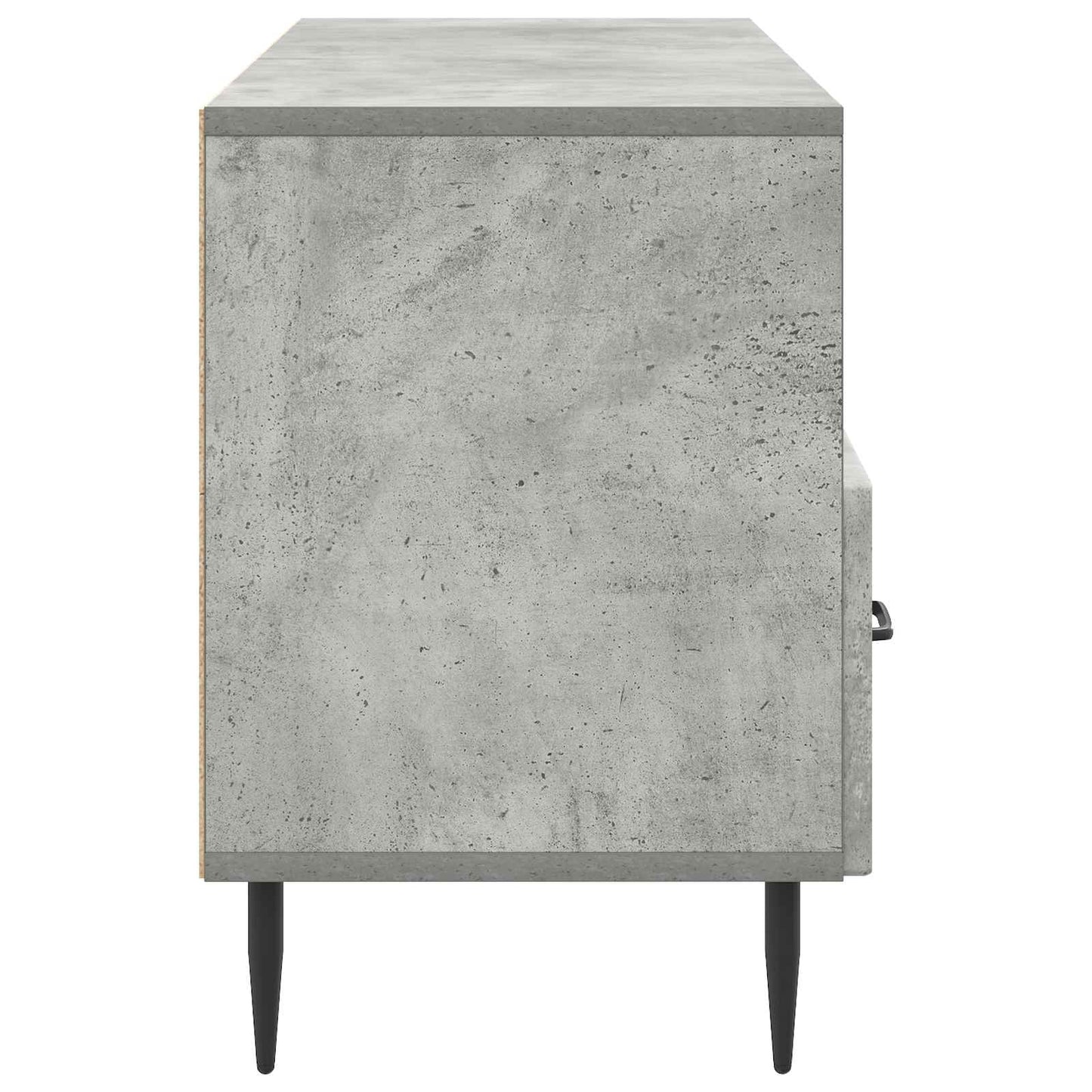 TV-kast met lade Betongrijs 102 x 34,5 x 50 cm Bewerkt hout is nu te koop bij PeponiXL, paradijselijk wonen!