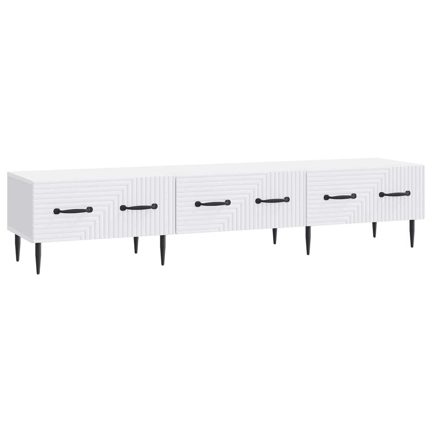 TV-kast met lade Wit 147 x 34,5 x 30 cm Bewerkt hout is nu te koop bij PeponiXL, paradijselijk wonen!