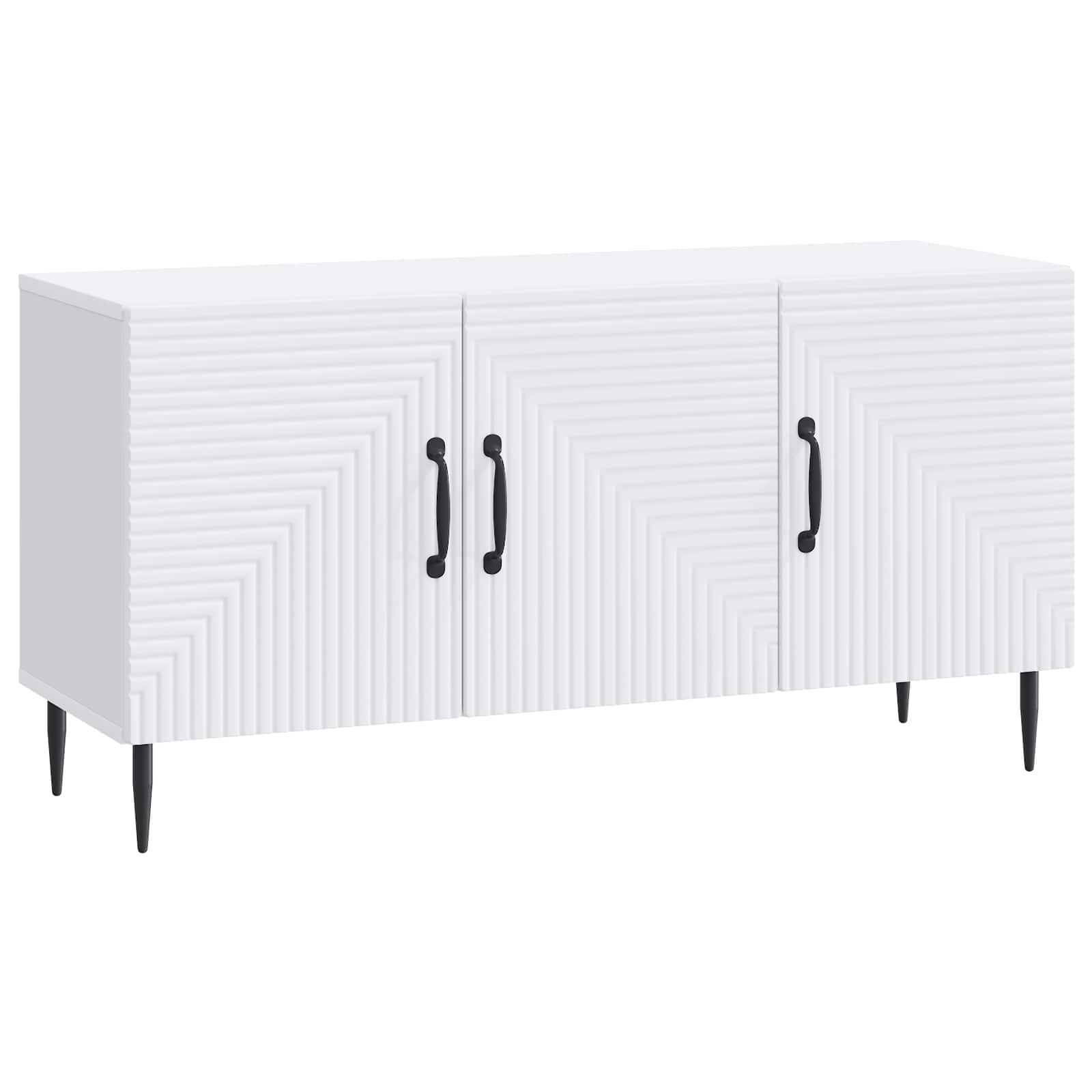 TV-kast Wit 99 x 34,5 x 50 cm Bewerkt hout is nu te koop bij PeponiXL, paradijselijk wonen!