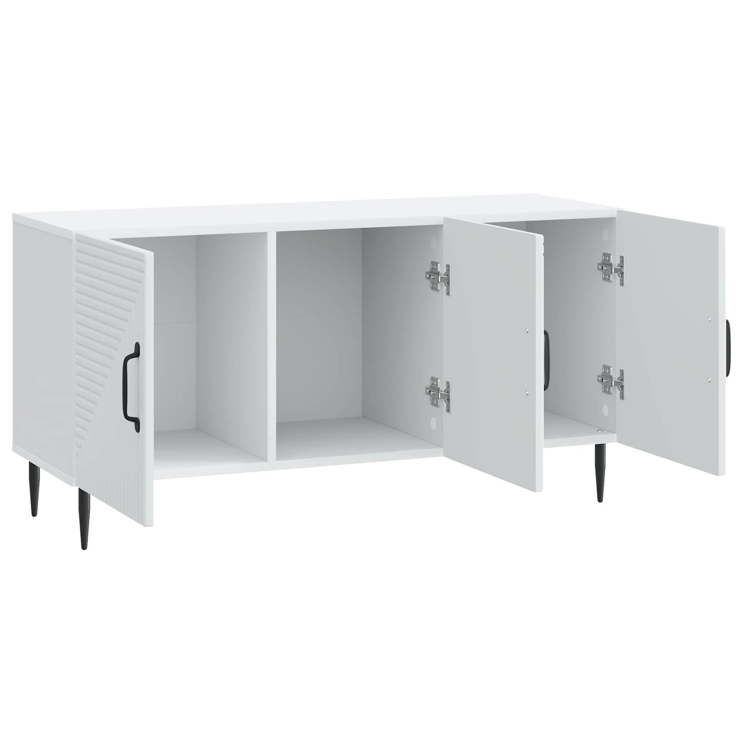 TV-kast Wit 99 x 34,5 x 50 cm Bewerkt hout is nu te koop bij PeponiXL, paradijselijk wonen!