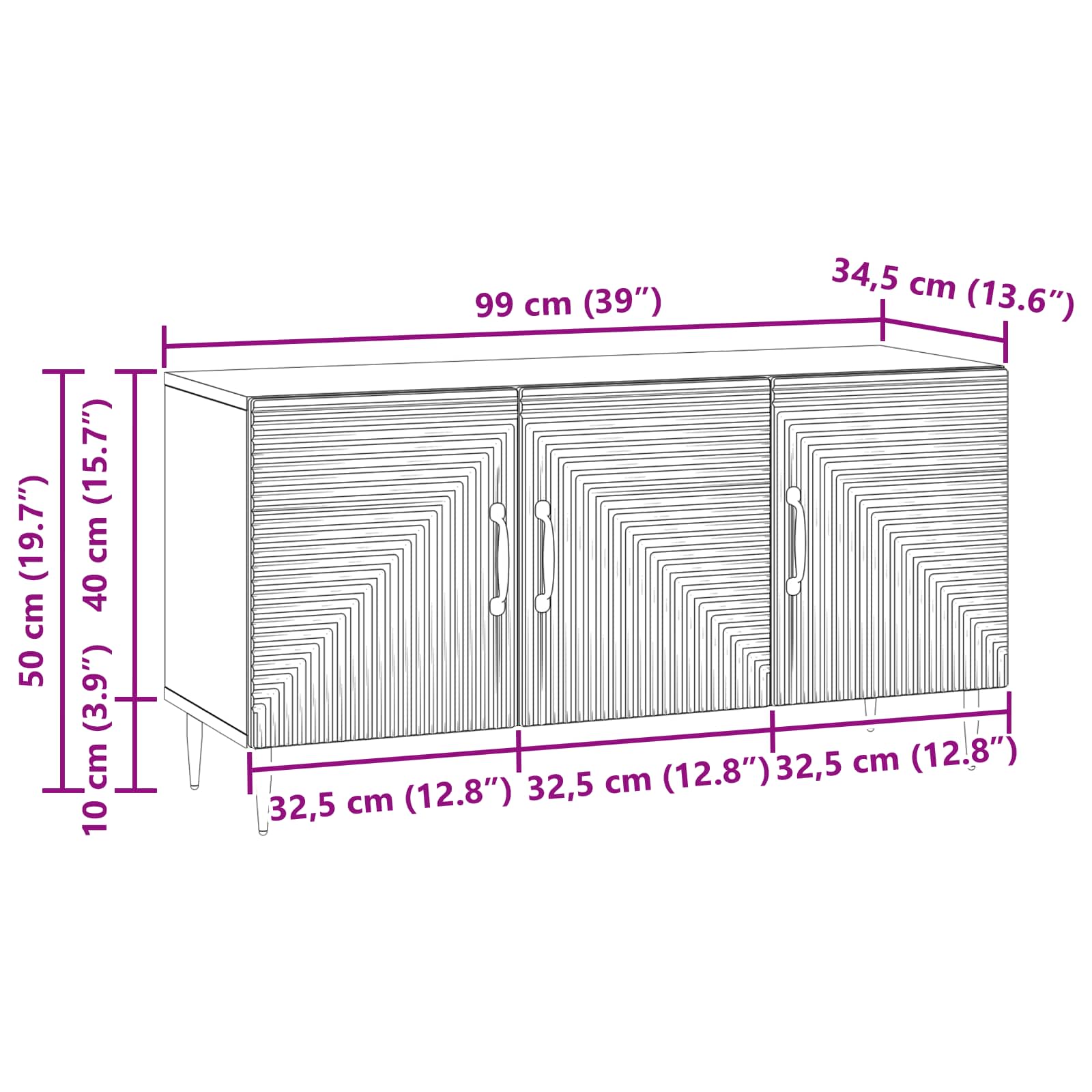 TV-kast Wit 99 x 34,5 x 50 cm Bewerkt hout is nu te koop bij PeponiXL, paradijselijk wonen!