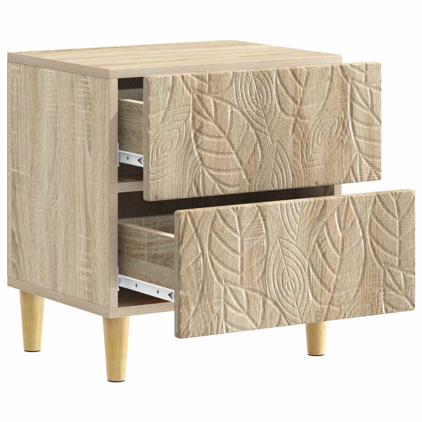 Nachtkastje Sonoma Eiken 43 x 34,5 x 48 cm Bewerkt hout is nu te koop bij PeponiXL, paradijselijk wonen!