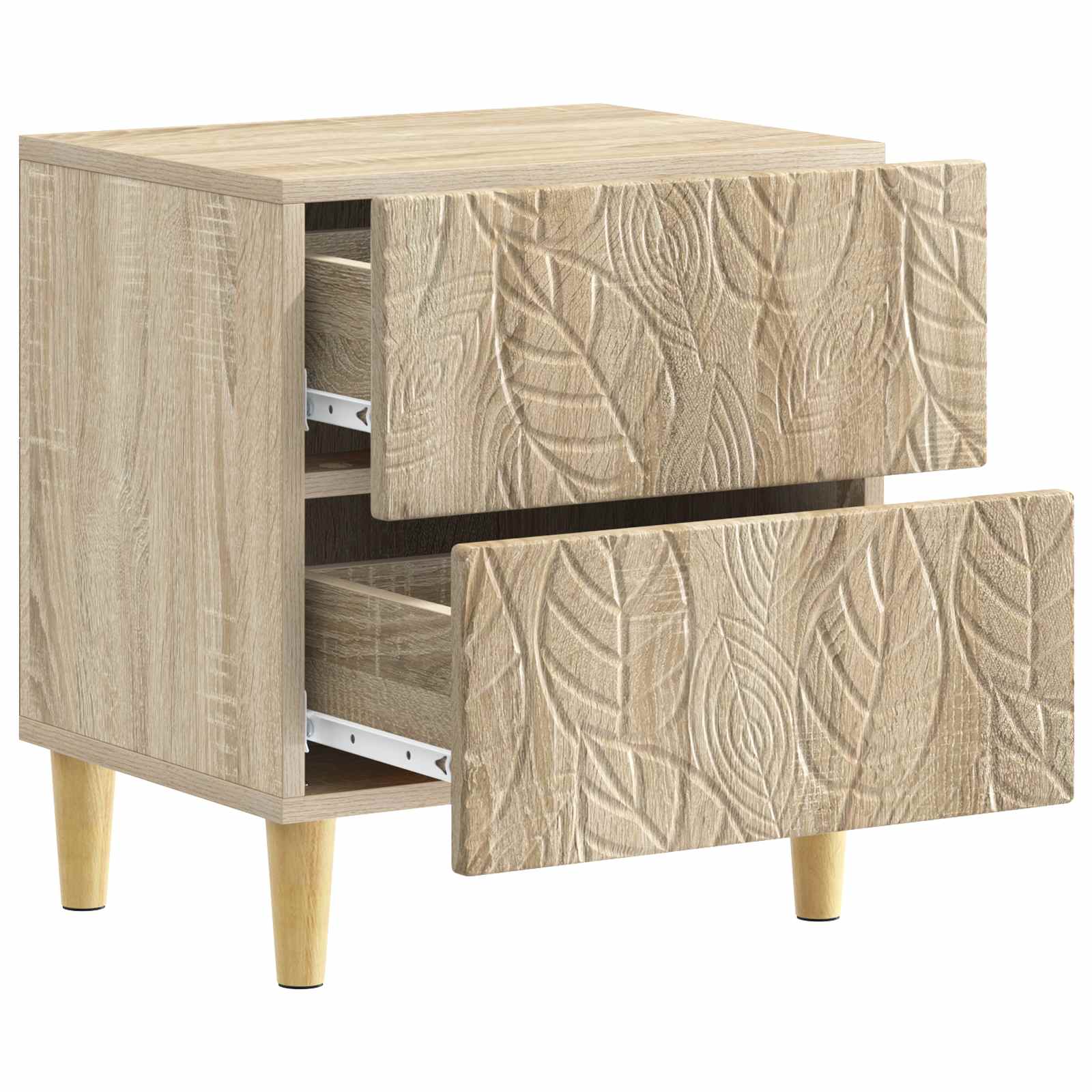 Nachtkastje Sonoma Eiken 43 x 34,5 x 48 cm Bewerkt hout is nu te koop bij PeponiXL, paradijselijk wonen!