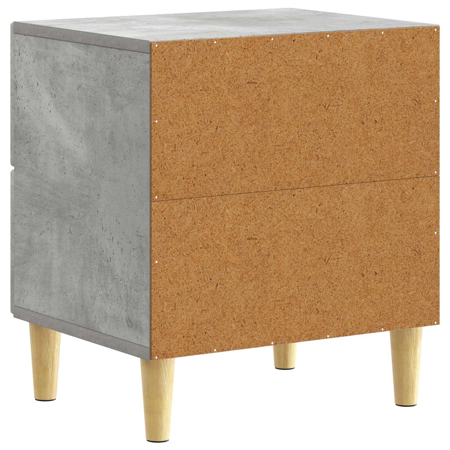 Nachtkastje 2 pcs Betongrijs 43 x 34,5 x 48 cm Bewerkt hout is nu te koop bij PeponiXL, paradijselijk wonen!