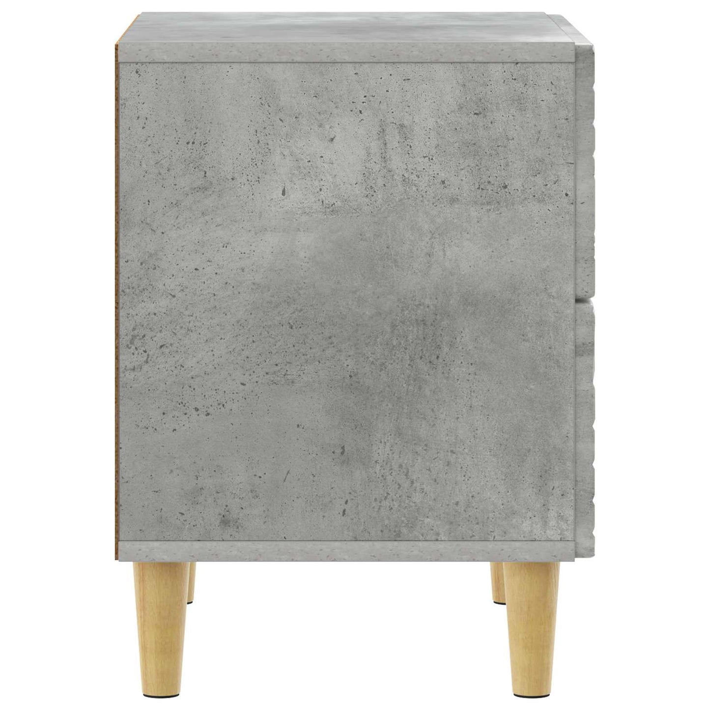 Nachtkastje 2 pcs Betongrijs 43 x 34,5 x 48 cm Bewerkt hout is nu te koop bij PeponiXL, paradijselijk wonen!