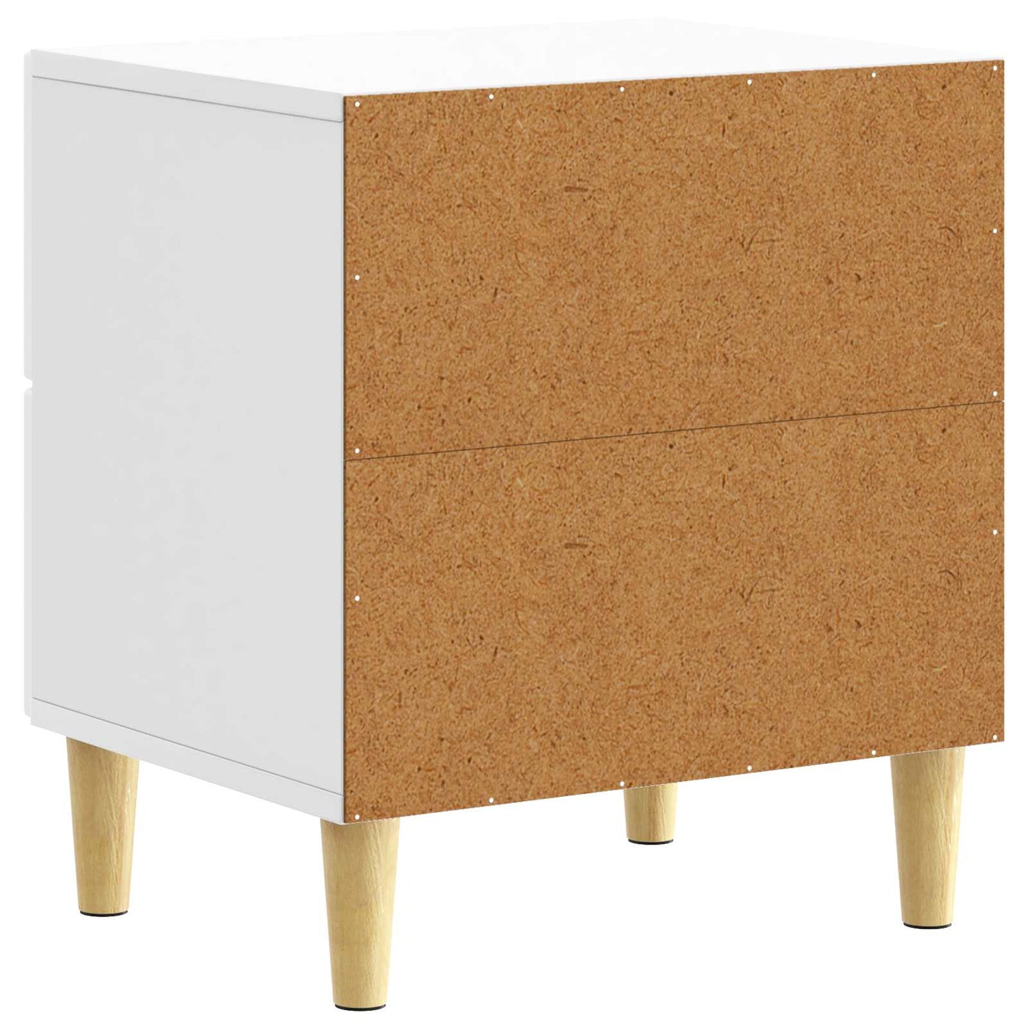 Nachtkastje 2 pcs Hoogglans Wit 43 x 34,5 x 48 cm Bewerkt hout is nu te koop bij PeponiXL, paradijselijk wonen!