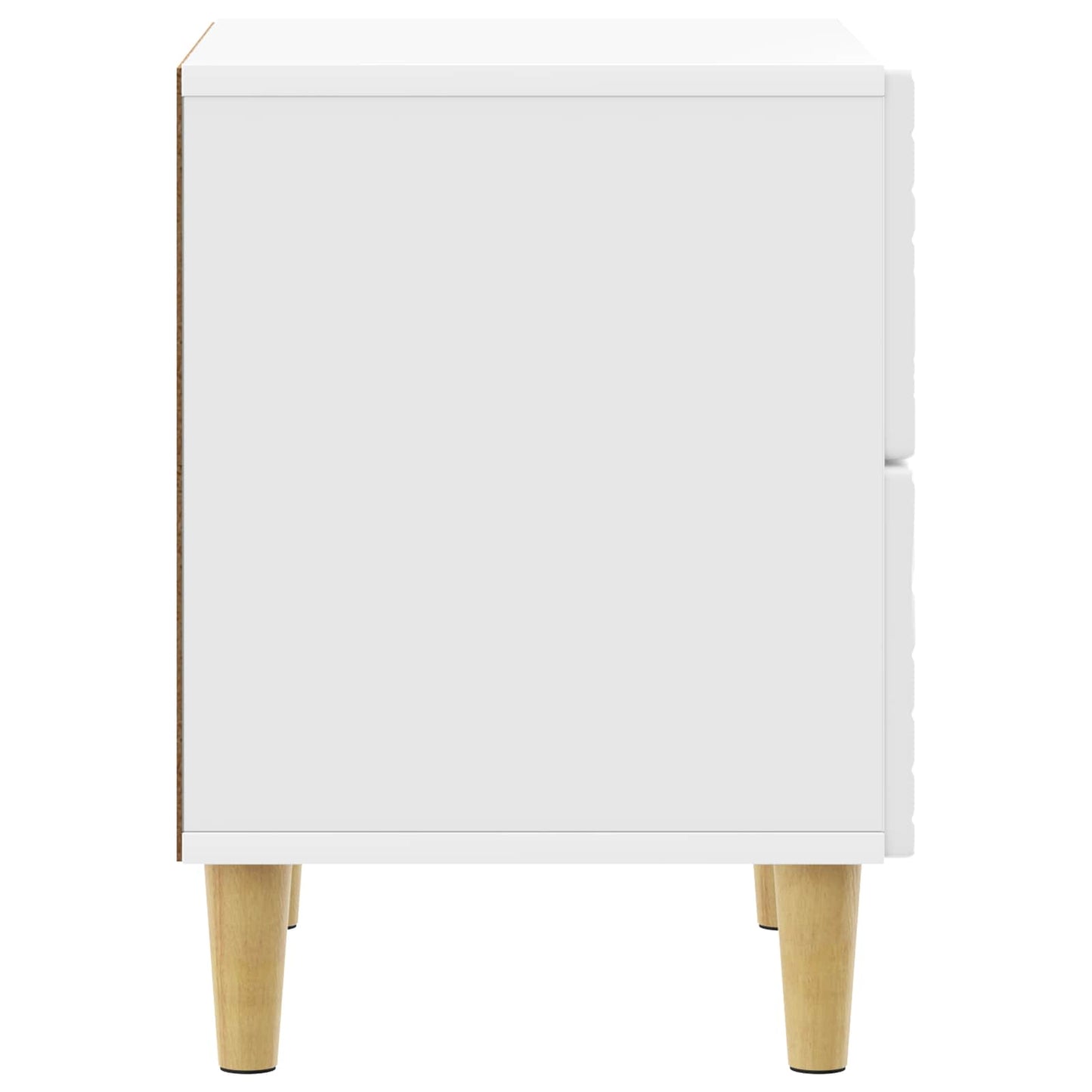 Nachtkastje 2 pcs Hoogglans Wit 43 x 34,5 x 48 cm Bewerkt hout is nu te koop bij PeponiXL, paradijselijk wonen!
