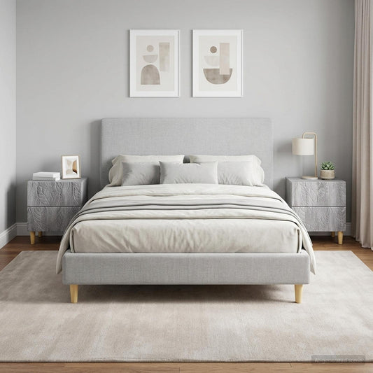 Nachtkastje 2 pcs Grijs Sonoma 43 x 34,5 x 48 cm Bewerkt hout is nu te koop bij PeponiXL, paradijselijk wonen!