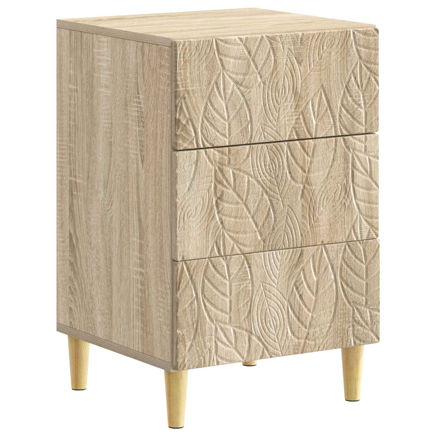 Nachtkastje Sonoma Eiken 43 x 39,5 x 66,5 cm Bewerkt hout is nu te koop bij PeponiXL, paradijselijk wonen!