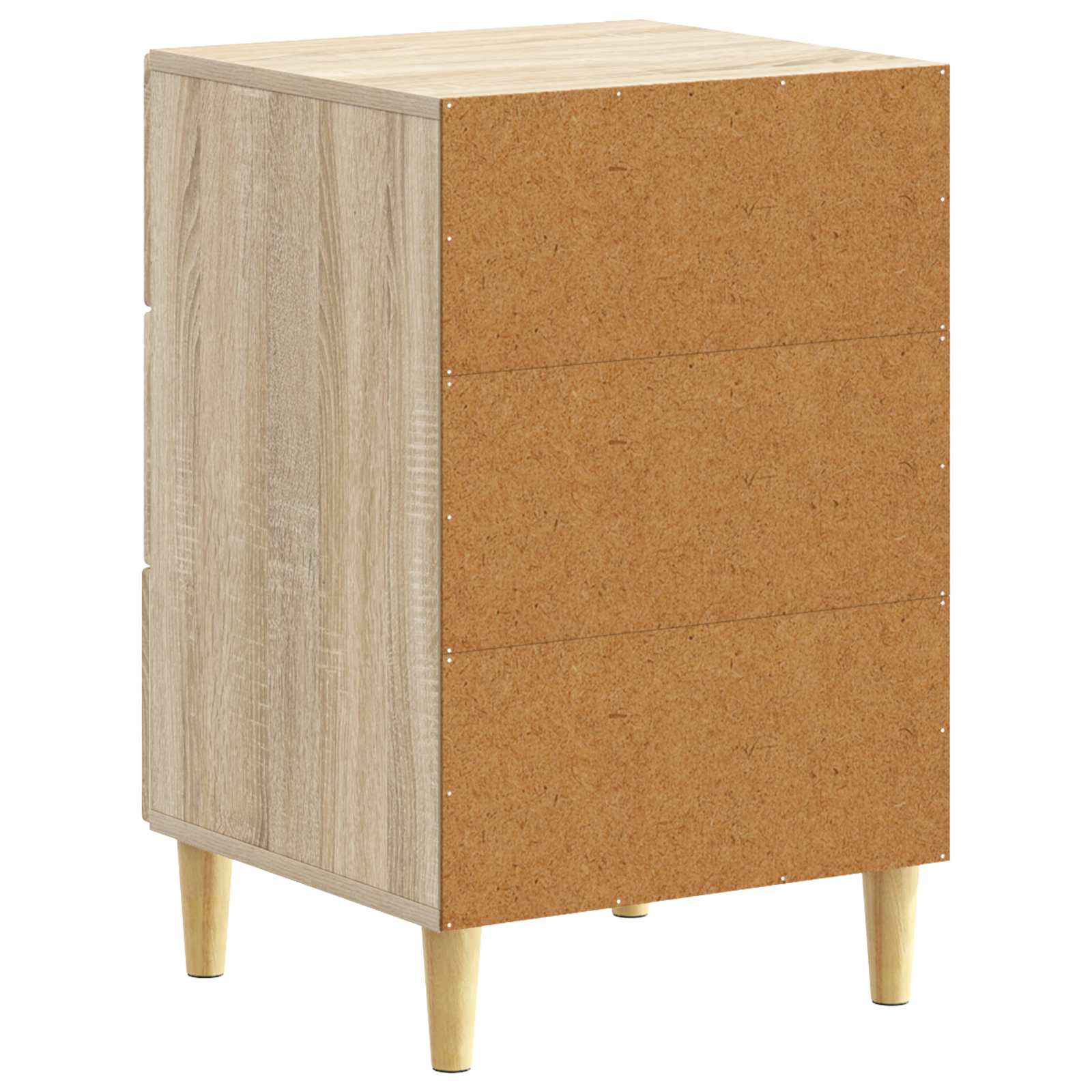 Nachtkastje Sonoma Eiken 43 x 39,5 x 66,5 cm Bewerkt hout is nu te koop bij PeponiXL, paradijselijk wonen!