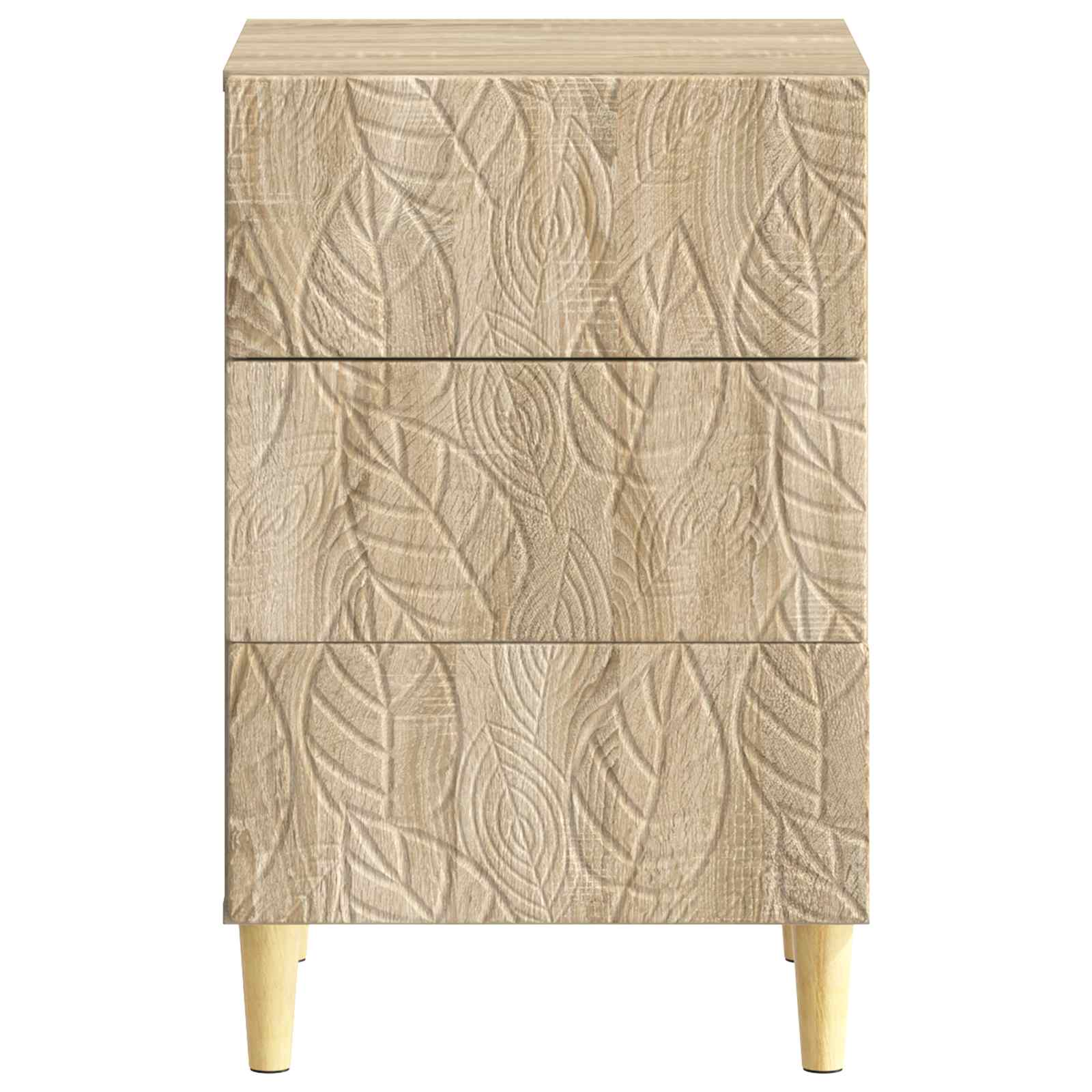 Nachtkastje Sonoma Eiken 43 x 39,5 x 66,5 cm Bewerkt hout is nu te koop bij PeponiXL, paradijselijk wonen!