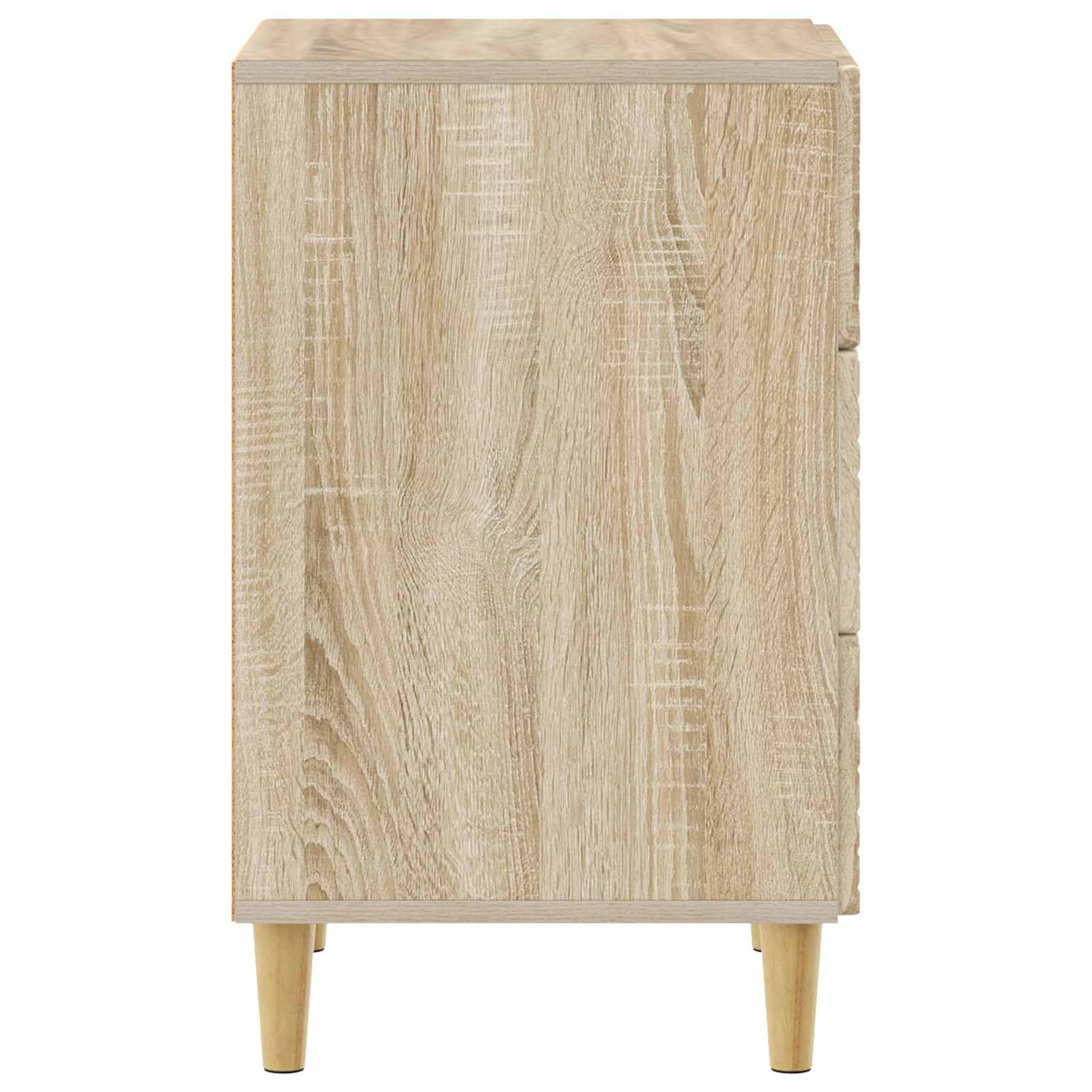 Nachtkastje Sonoma Eiken 43 x 39,5 x 66,5 cm Bewerkt hout is nu te koop bij PeponiXL, paradijselijk wonen!