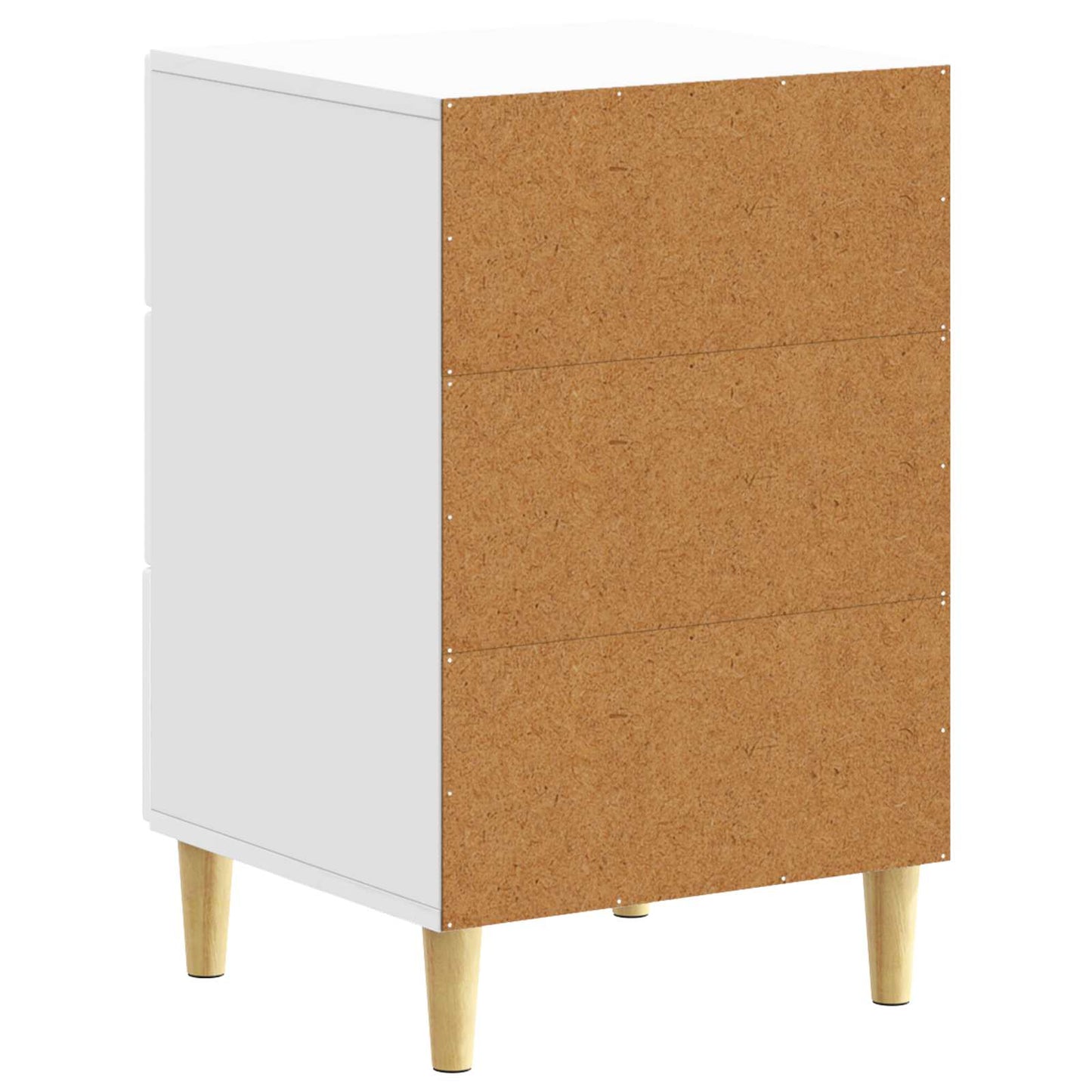 Nachtkastje Hoogglans Wit 43 x 39,5 x 66,5 cm Bewerkt hout is nu te koop bij PeponiXL, paradijselijk wonen!