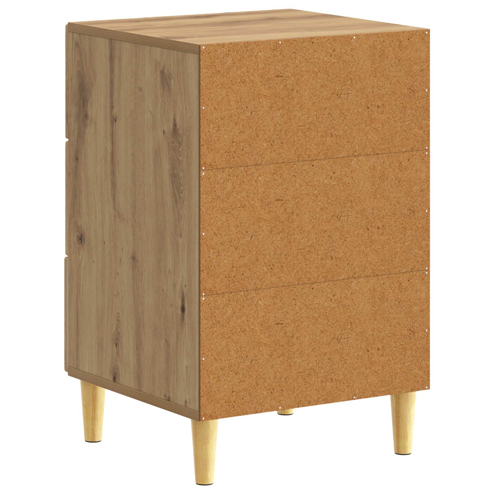 Nachtkastje Artisanaal eiken 43 x 39,5 x 66,5 cm Bewerkt hout is nu te koop bij PeponiXL, paradijselijk wonen!