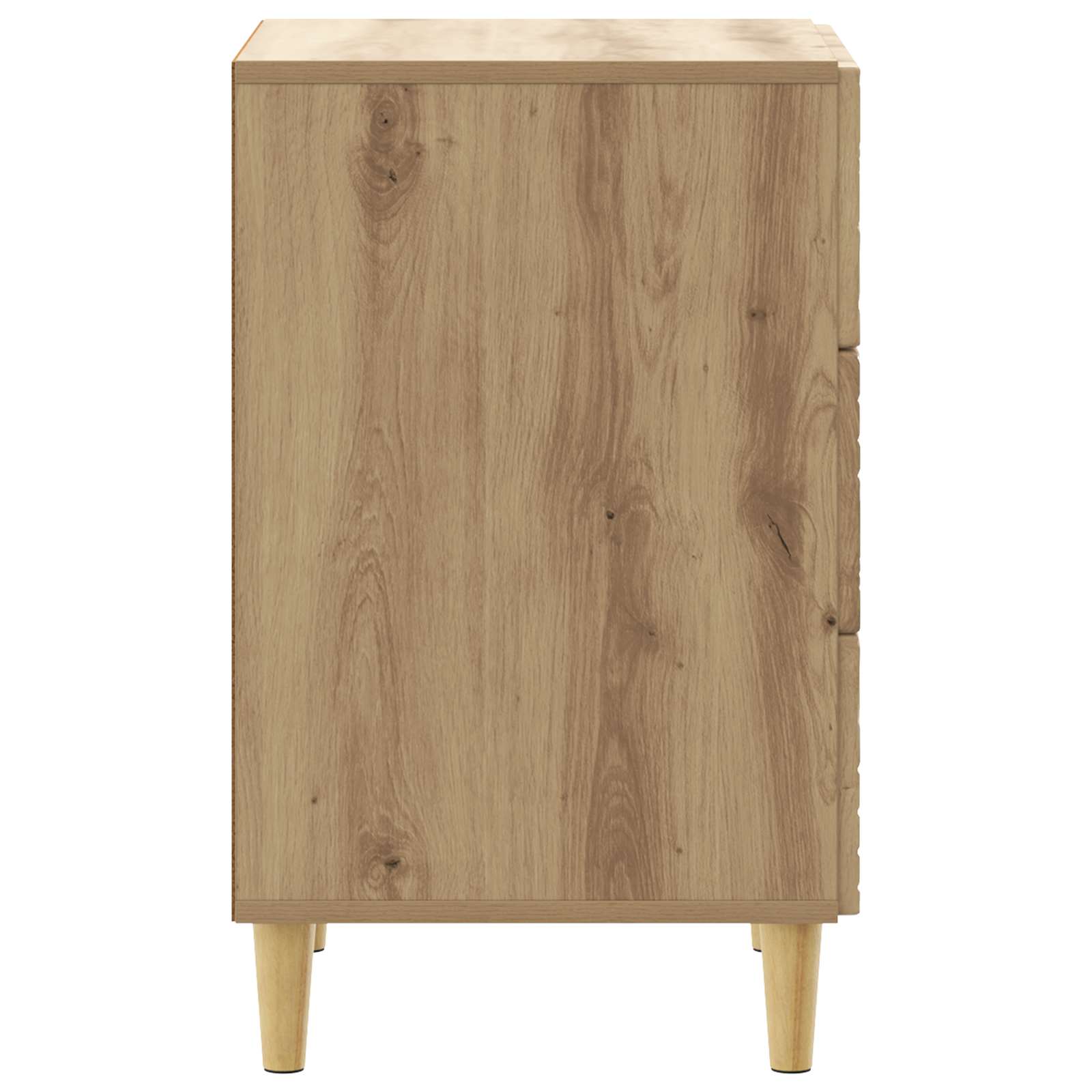 Nachtkastje Artisanaal eiken 43 x 39,5 x 66,5 cm Bewerkt hout is nu te koop bij PeponiXL, paradijselijk wonen!