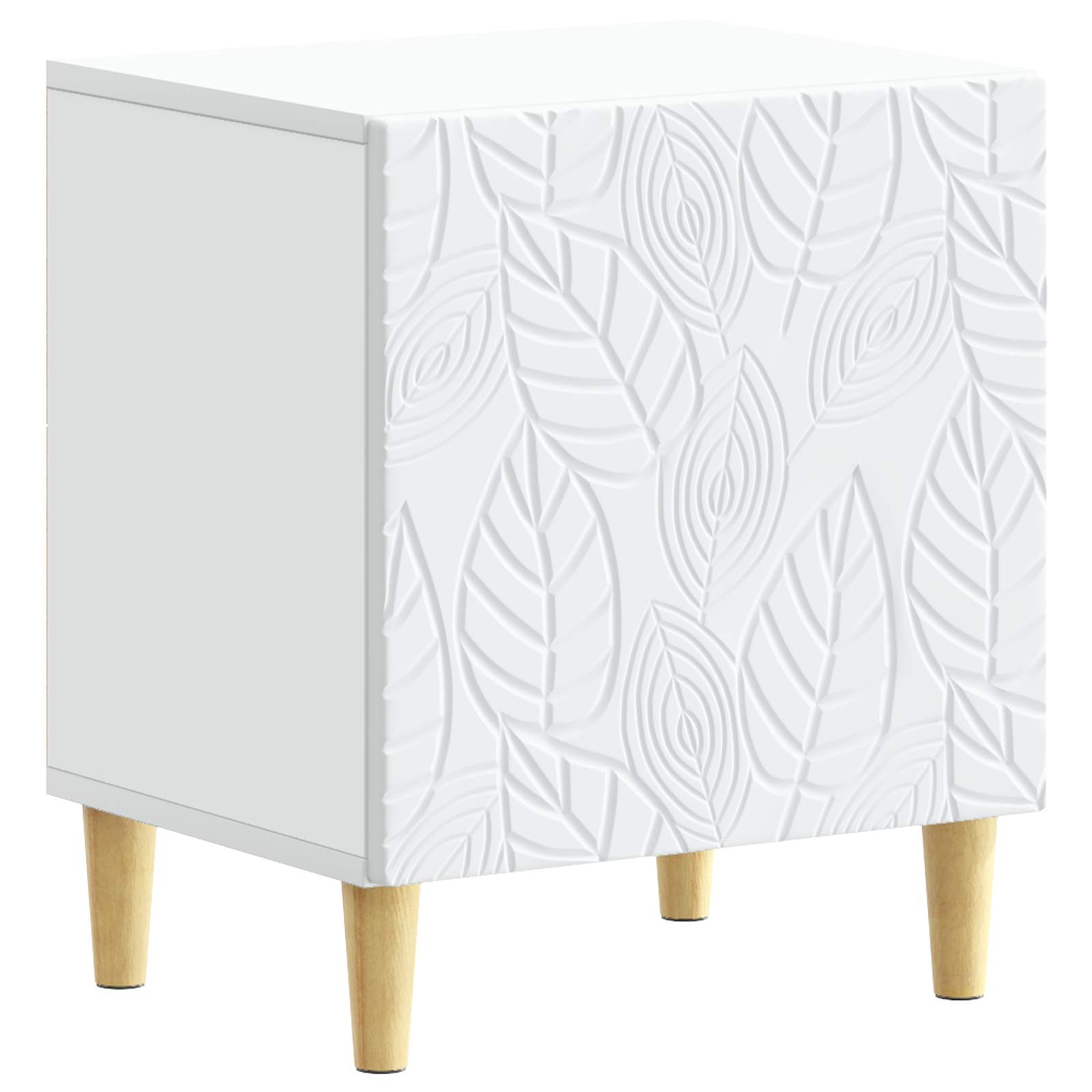 Nachtkastje 2 pcs Wit 43 x 34,5 x 50 cm Bewerkt hout is nu te koop bij PeponiXL, paradijselijk wonen!