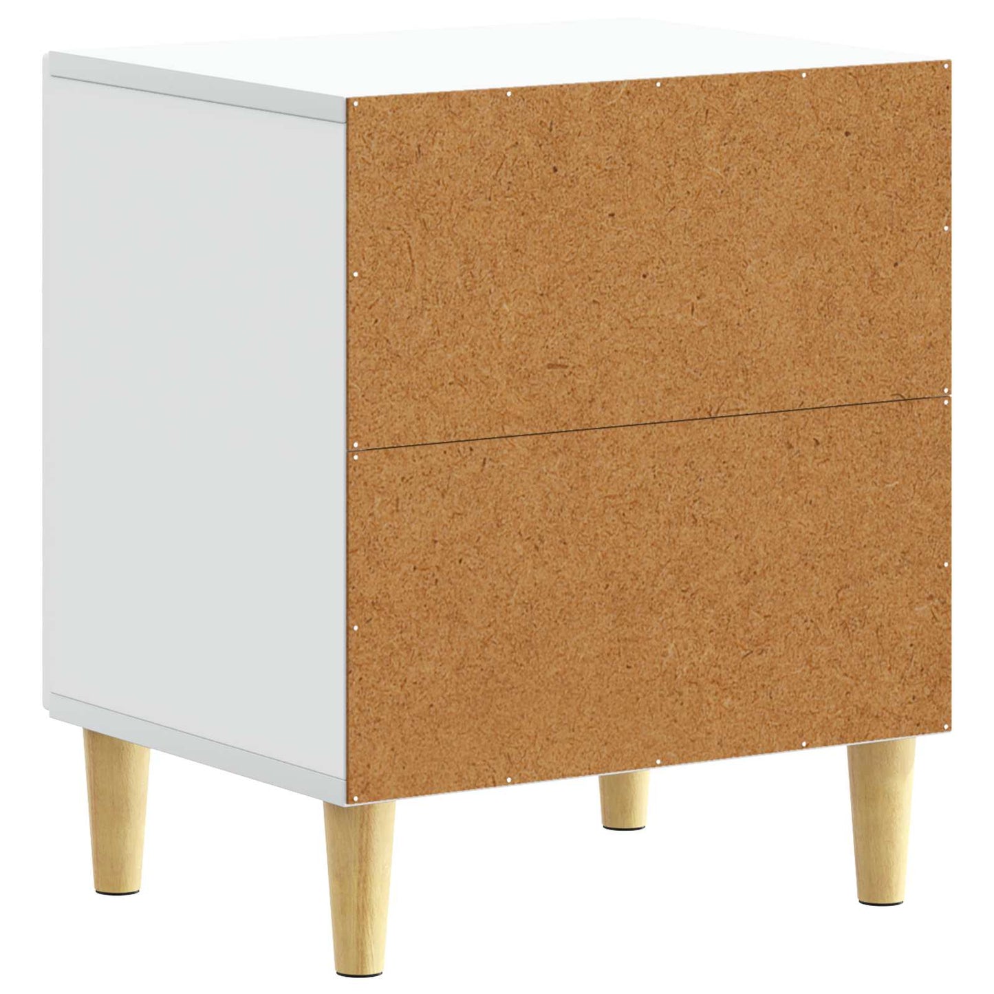 Nachtkastje 2 pcs Wit 43 x 34,5 x 50 cm Bewerkt hout is nu te koop bij PeponiXL, paradijselijk wonen!