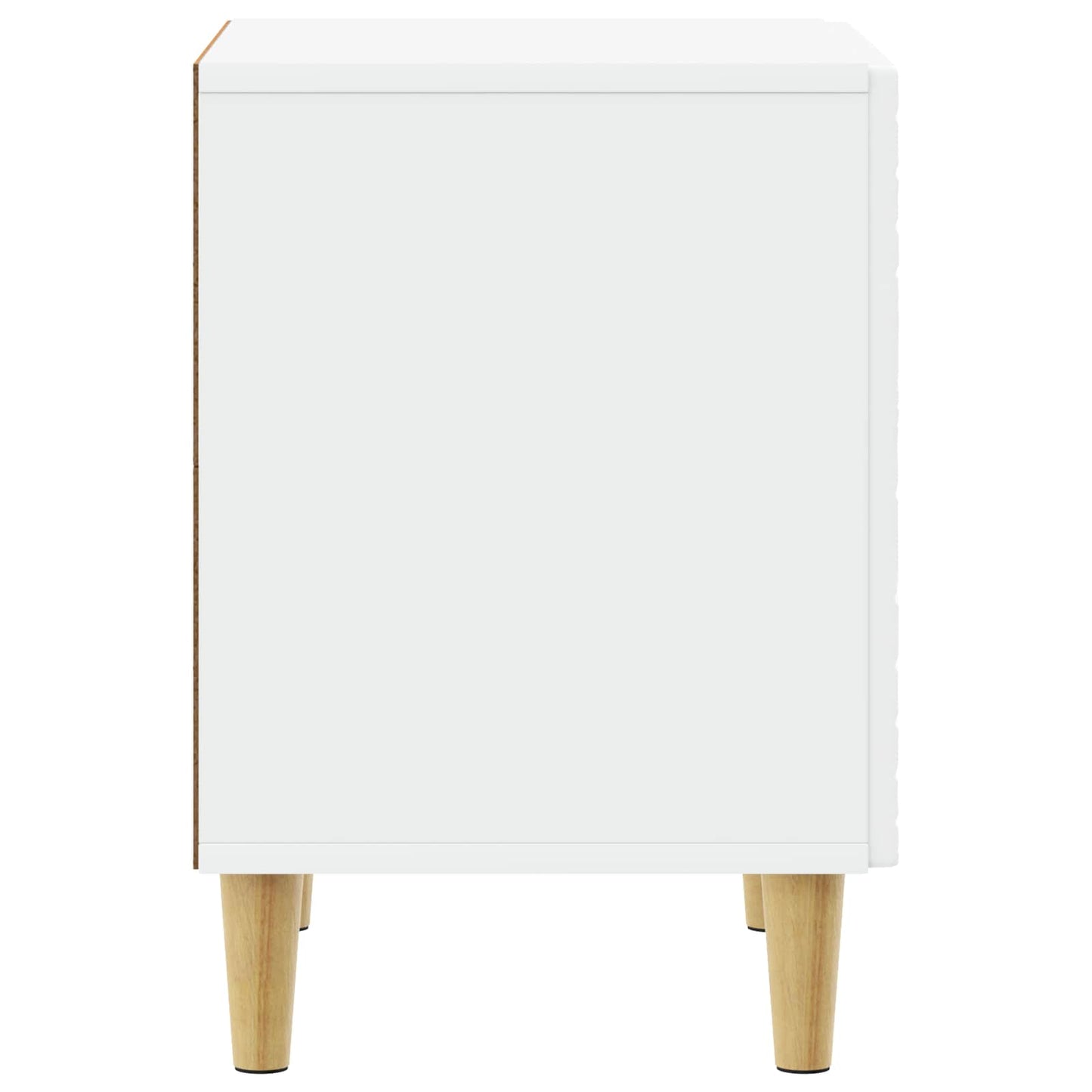 Nachtkastje 2 pcs Wit 43 x 34,5 x 50 cm Bewerkt hout is nu te koop bij PeponiXL, paradijselijk wonen!