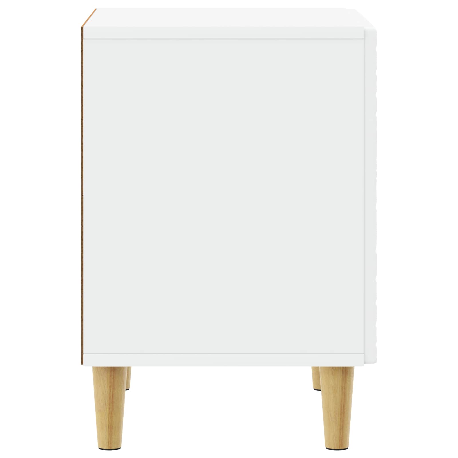 Nachtkastje 2 pcs Wit 43 x 34,5 x 50 cm Bewerkt hout is nu te koop bij PeponiXL, paradijselijk wonen!