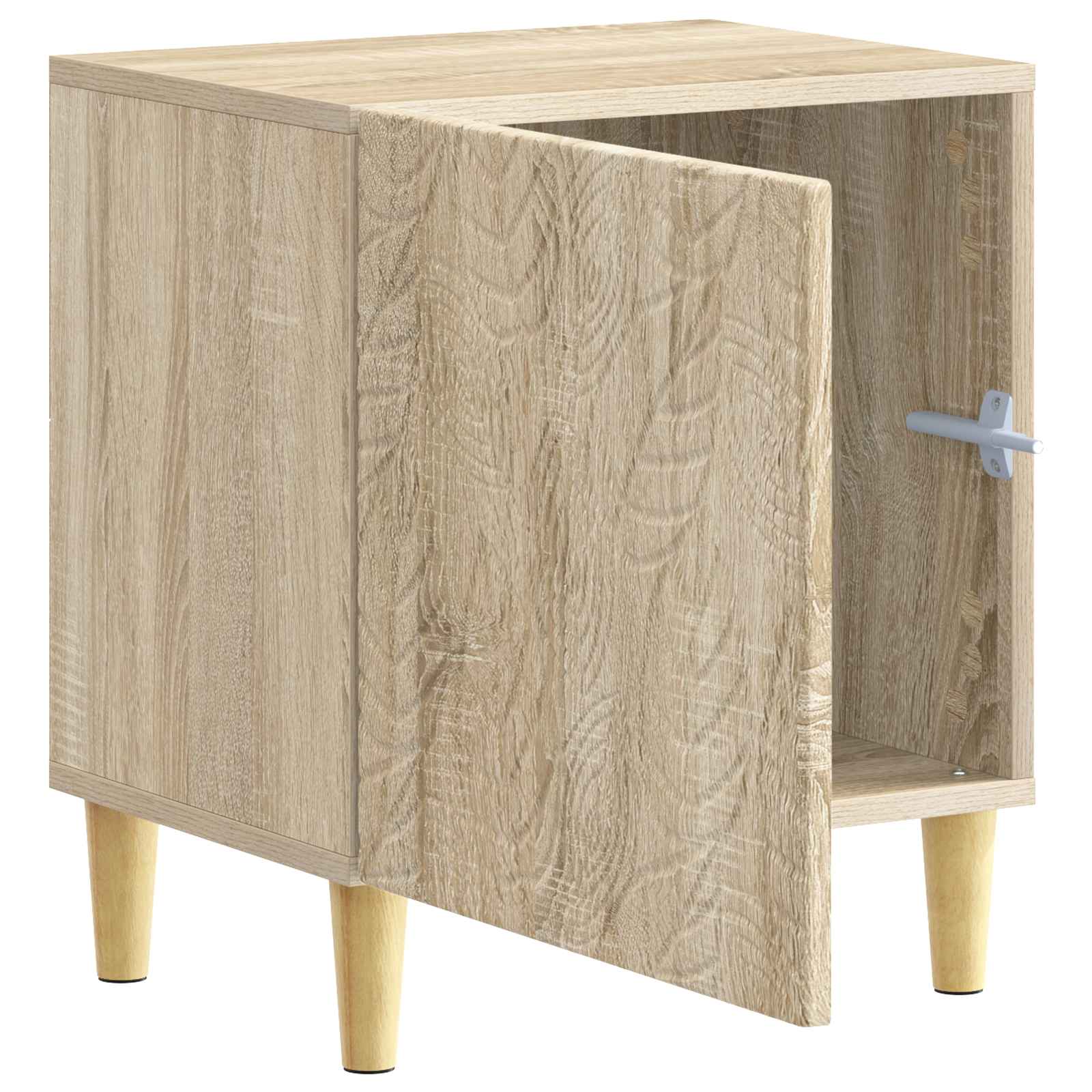 Nachtkastje Sonoma Eiken 43 x 34,5 x 50 cm Bewerkt hout is nu te koop bij PeponiXL, paradijselijk wonen!