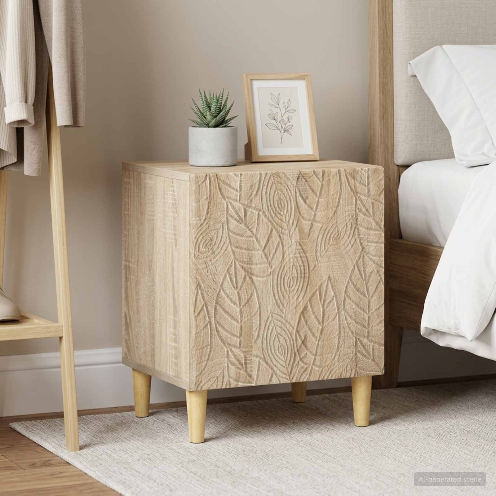 Nachtkastje 2 pcs Sonoma Eiken 43 x 34,5 x 50 cm Bewerkt hout is nu te koop bij PeponiXL, paradijselijk wonen!