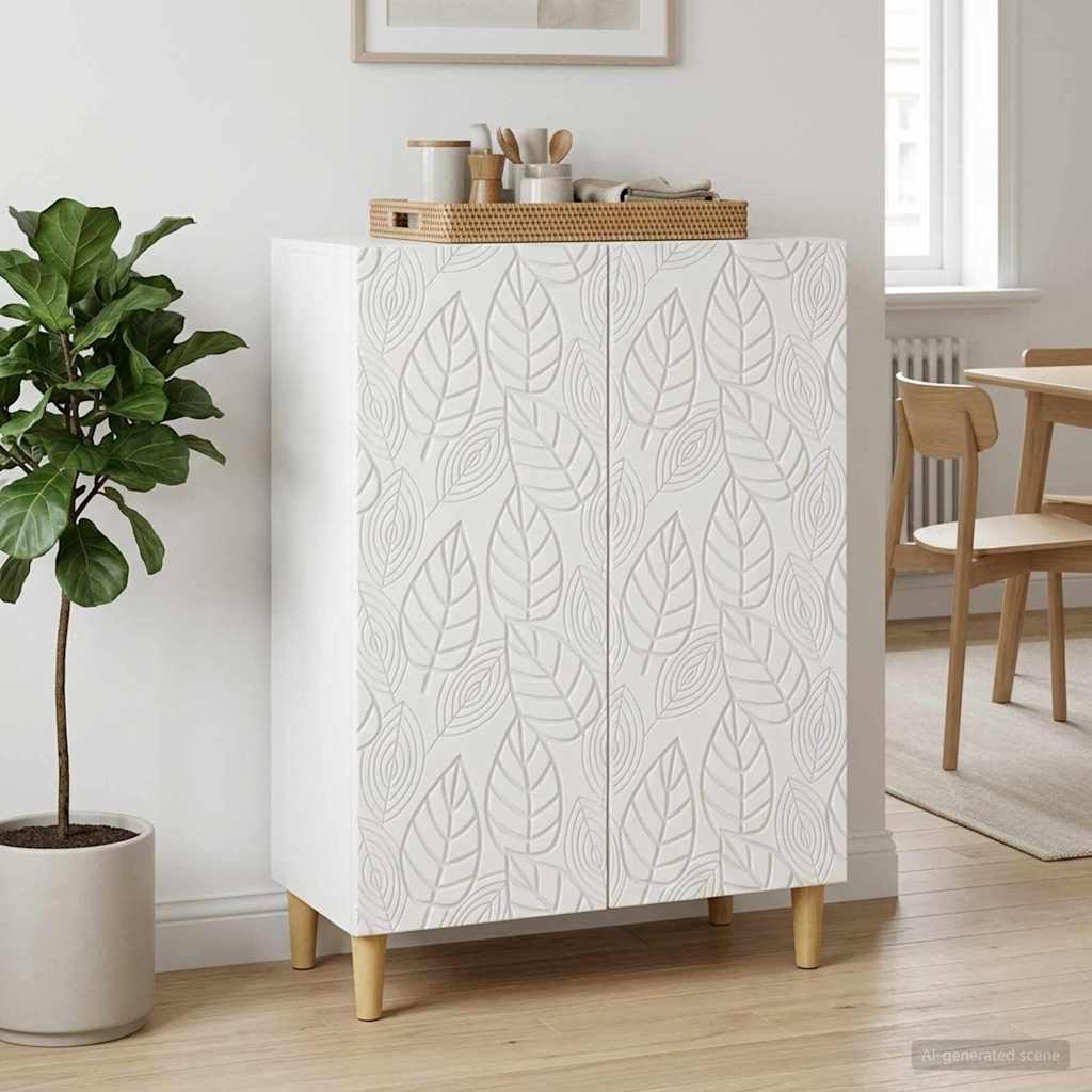 Dressoir Wit 66 x 34,5 x 90 cm Bewerkt hout is nu te koop bij PeponiXL, paradijselijk wonen!
