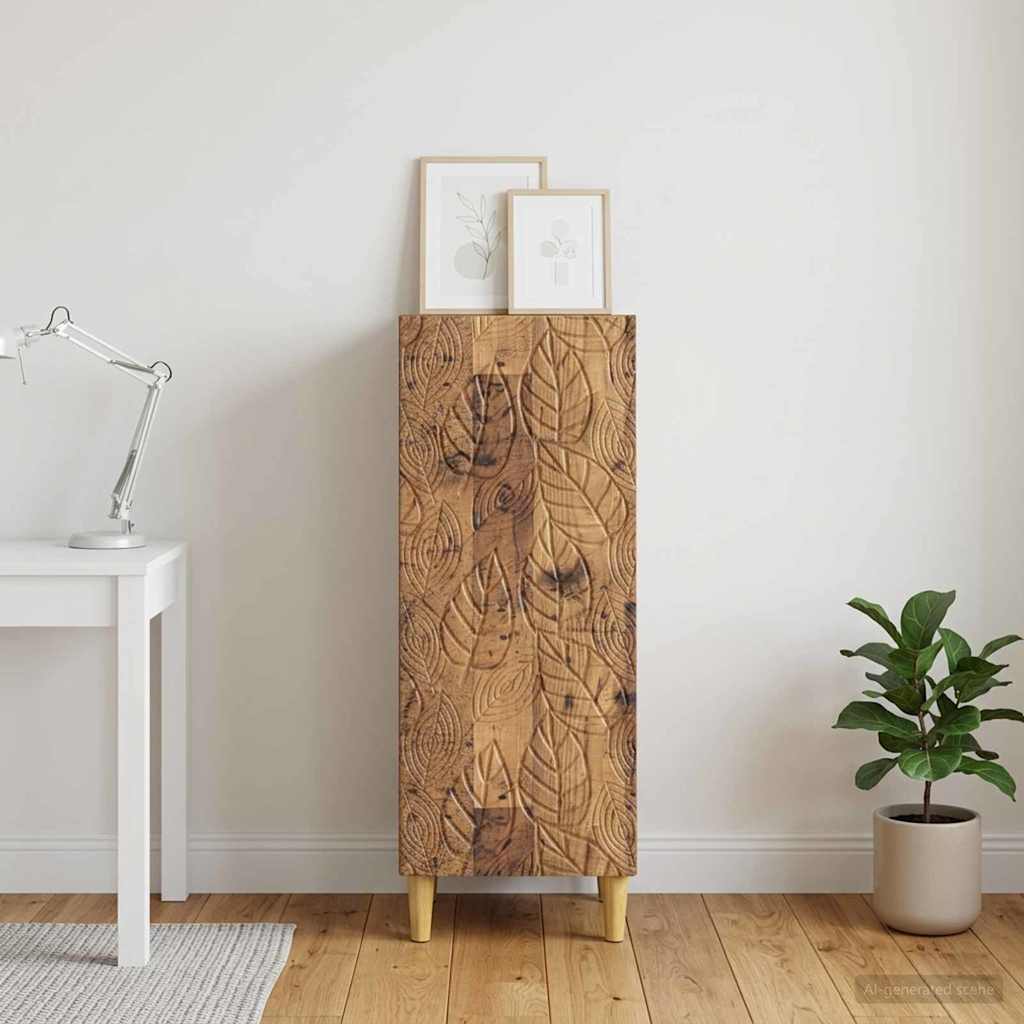 Dressoir Oud hout 33 x 34,5 x 90 cm Bewerkt hout is nu te koop bij PeponiXL, paradijselijk wonen!