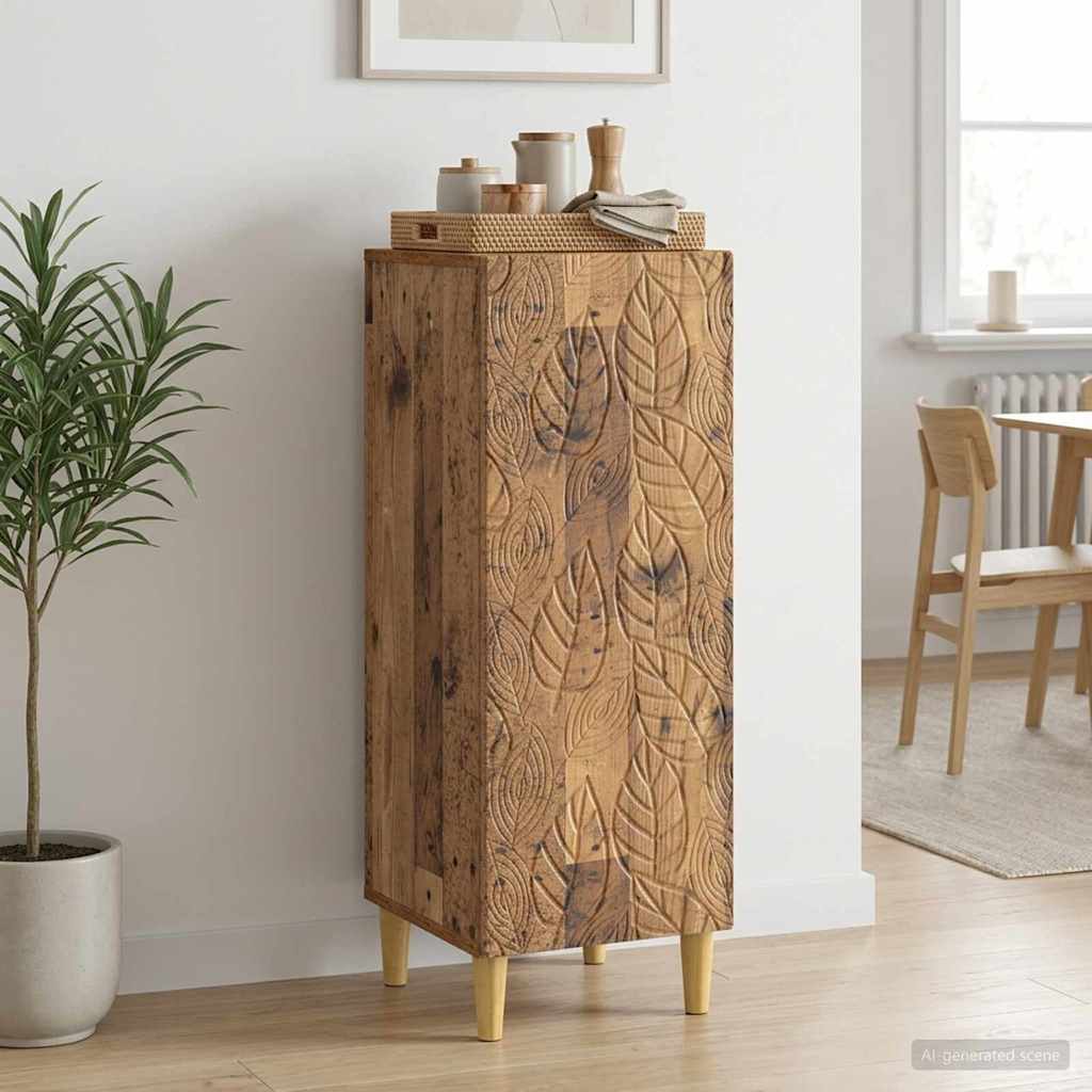 Dressoir Oud hout 33 x 34,5 x 90 cm Bewerkt hout is nu te koop bij PeponiXL, paradijselijk wonen!