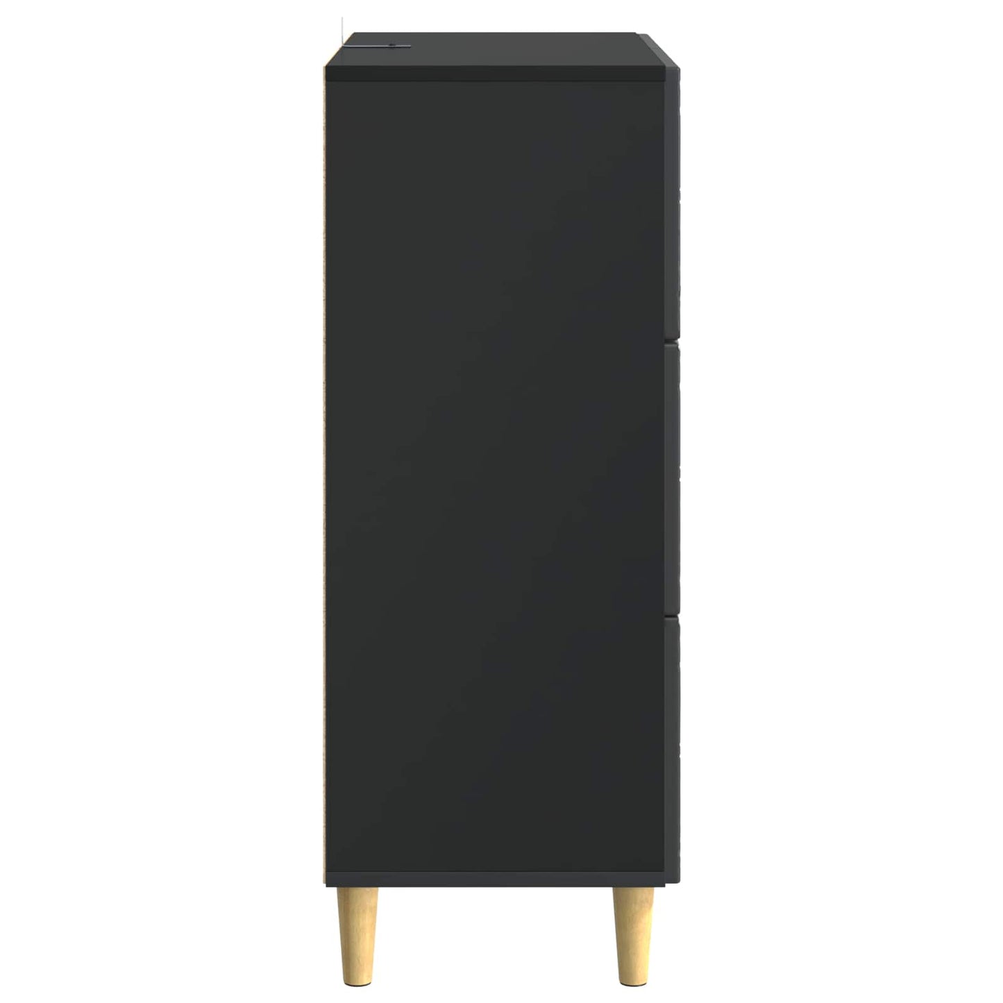 Ladenkast Zwart 66 x 34,5 x 90 cm Bewerkt hout is nu te koop bij PeponiXL, paradijselijk wonen!