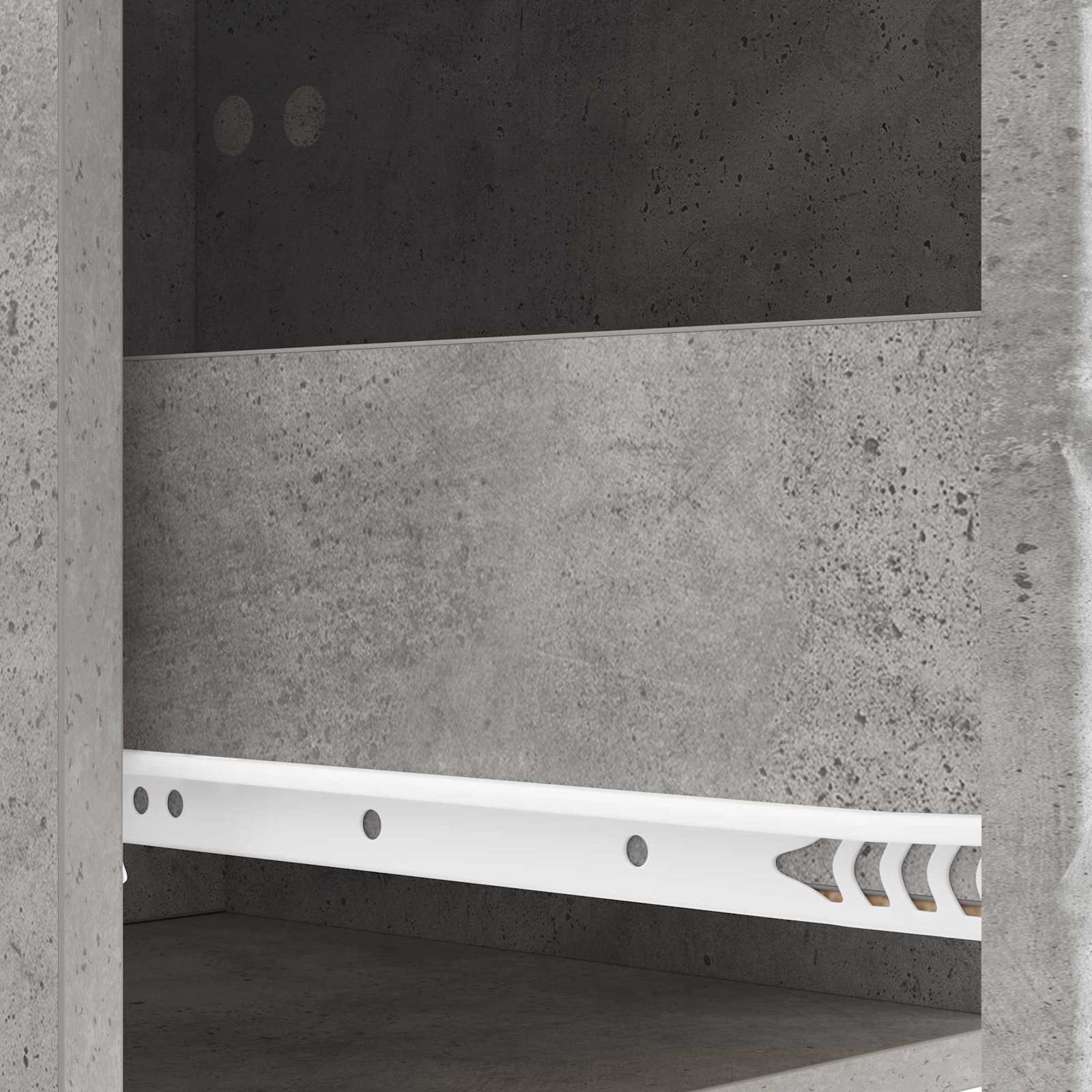 Ladenkast Betongrijs 66 x 34,5 x 90 cm Bewerkt hout is nu te koop bij PeponiXL, paradijselijk wonen!