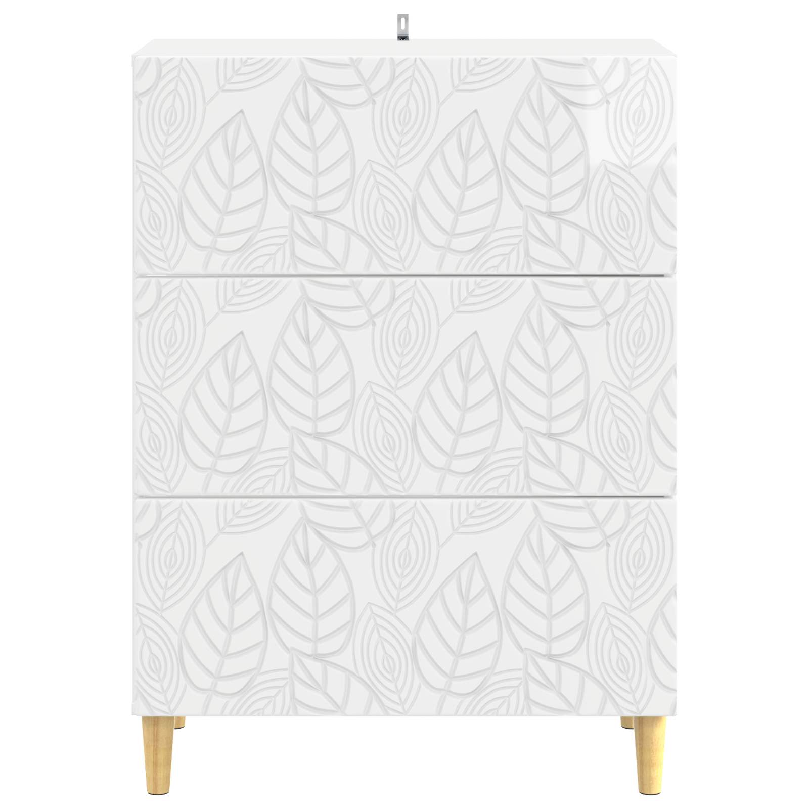 Ladenkast Hoogglans Wit 66 x 34,5 x 90 cm Bewerkt hout is nu te koop bij PeponiXL, paradijselijk wonen!