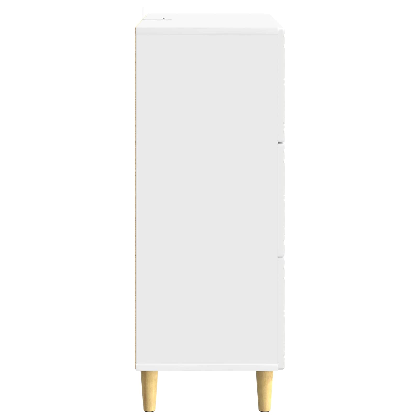 Ladenkast Hoogglans Wit 66 x 34,5 x 90 cm Bewerkt hout is nu te koop bij PeponiXL, paradijselijk wonen!