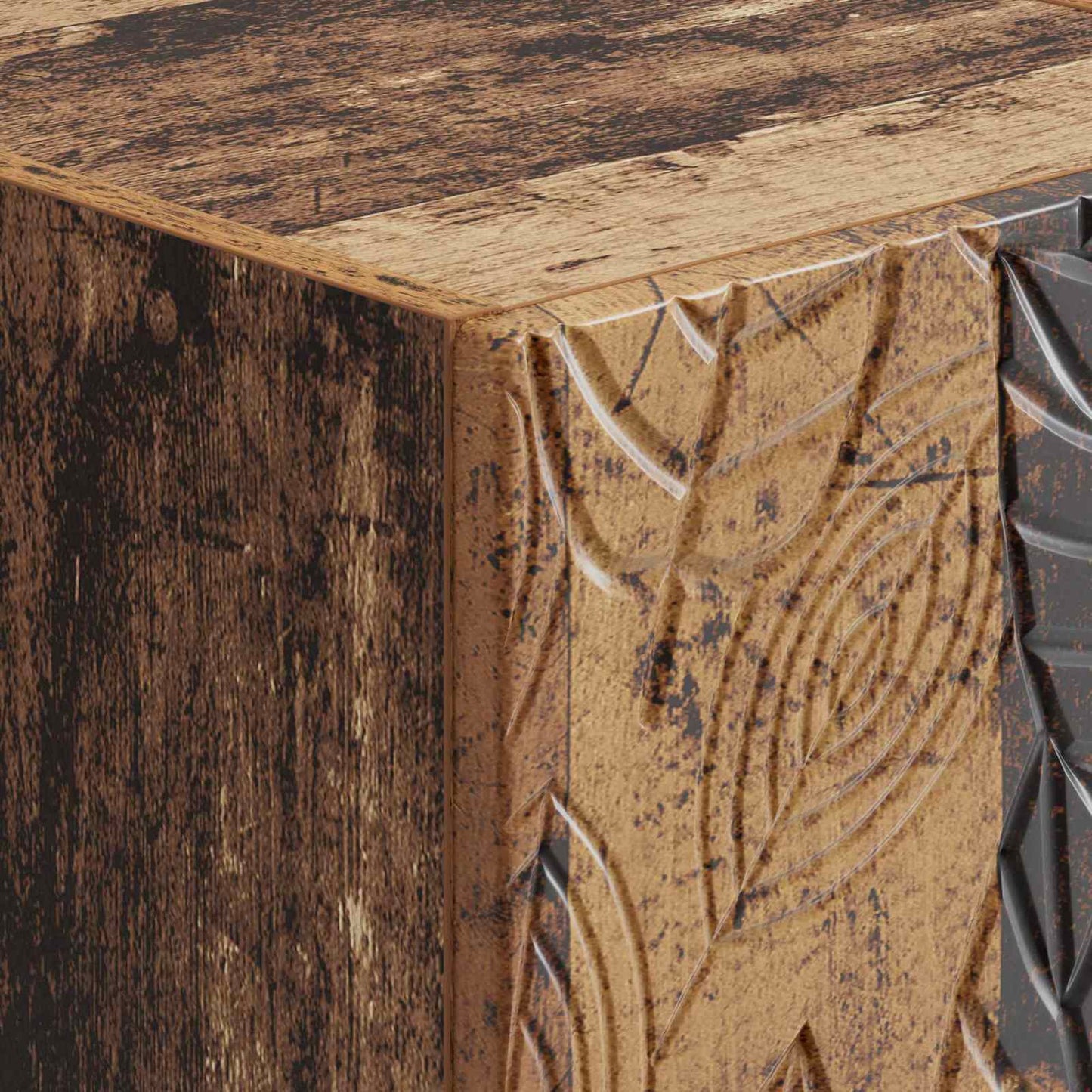 Ladenkast Oud hout 66 x 34,5 x 90 cm Bewerkt hout is nu te koop bij PeponiXL, paradijselijk wonen!