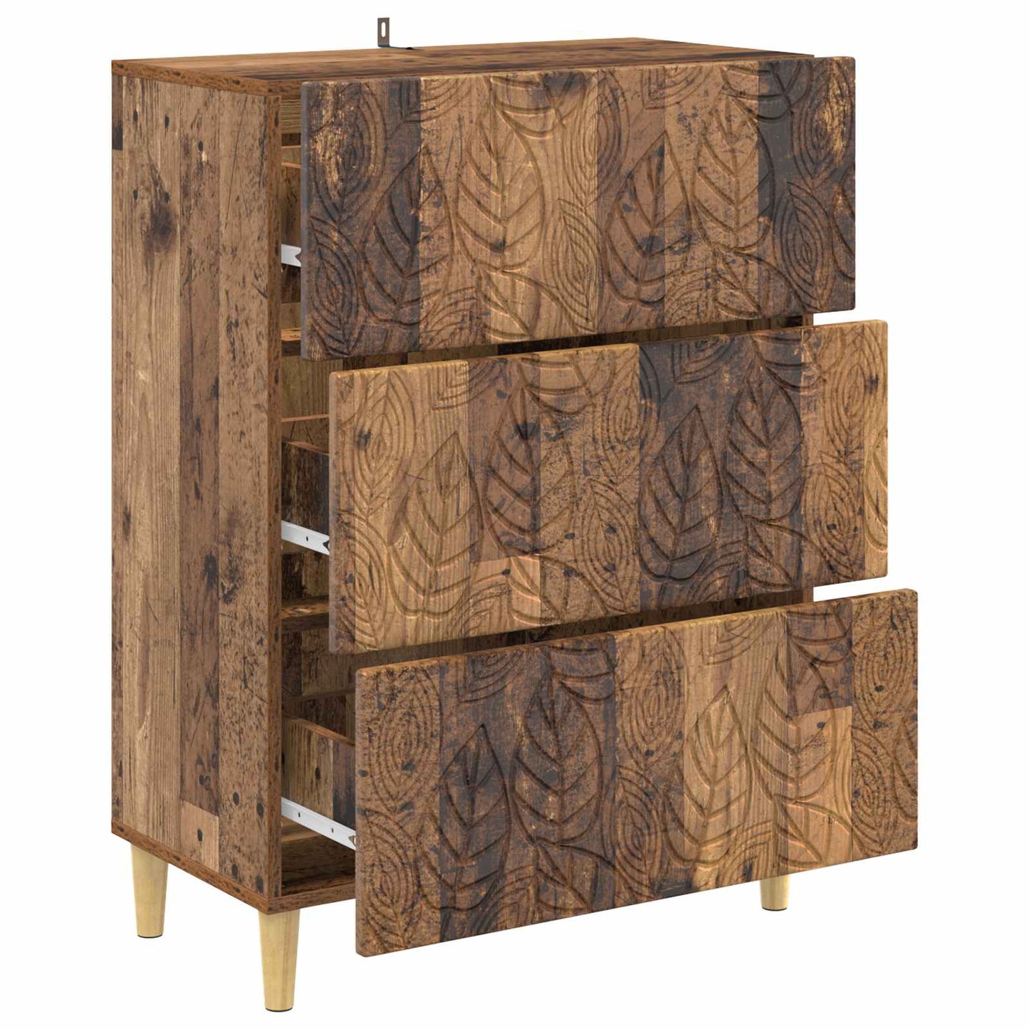 Ladenkast Oud hout 66 x 34,5 x 90 cm Bewerkt hout is nu te koop bij PeponiXL, paradijselijk wonen!