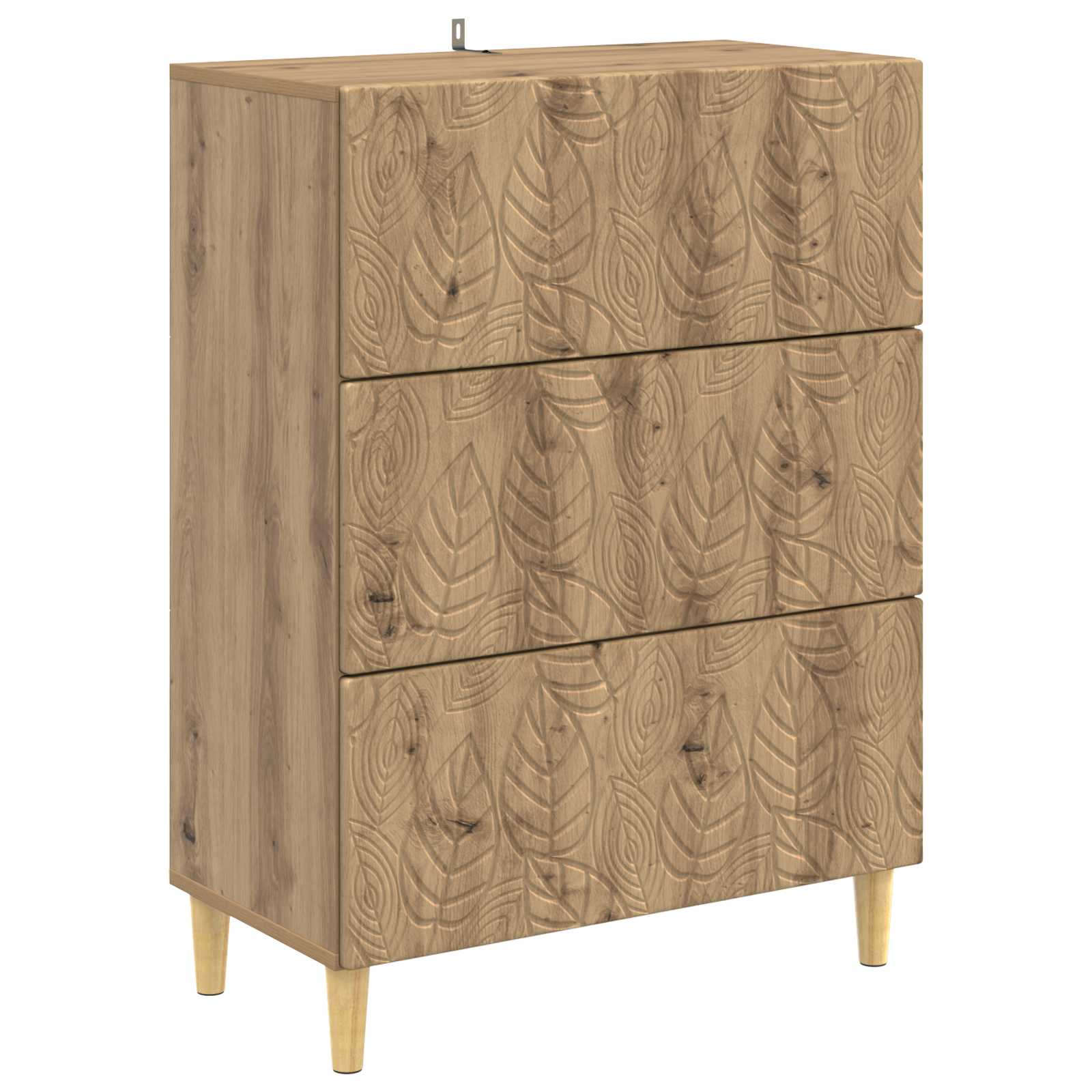 Ladenkast Artisanaal eiken 66 x 34,5 x 90 cm Bewerkt hout is nu te koop bij PeponiXL, paradijselijk wonen!