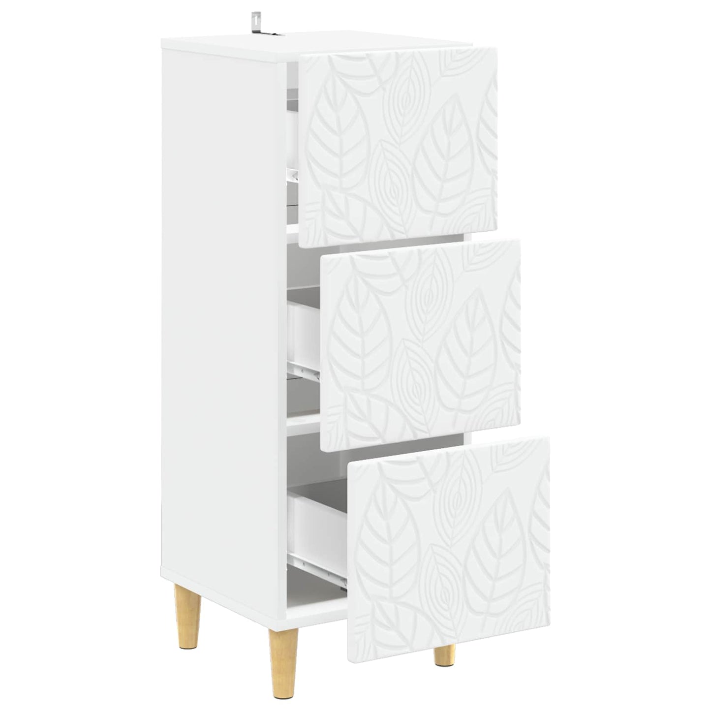 Ladenkast Wit 33 x 34,5 x 90 cm Bewerkt hout is nu te koop bij PeponiXL, paradijselijk wonen!