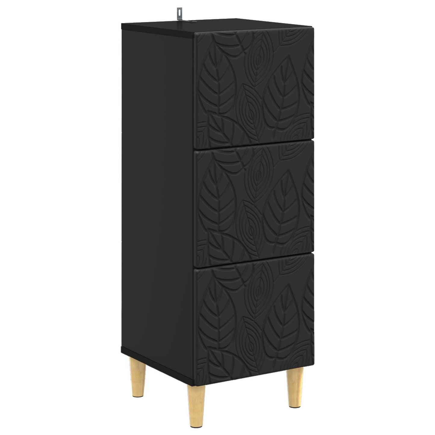 Ladenkast Zwart 33 x 34,5 x 90 cm Bewerkt hout is nu te koop bij PeponiXL, paradijselijk wonen!
