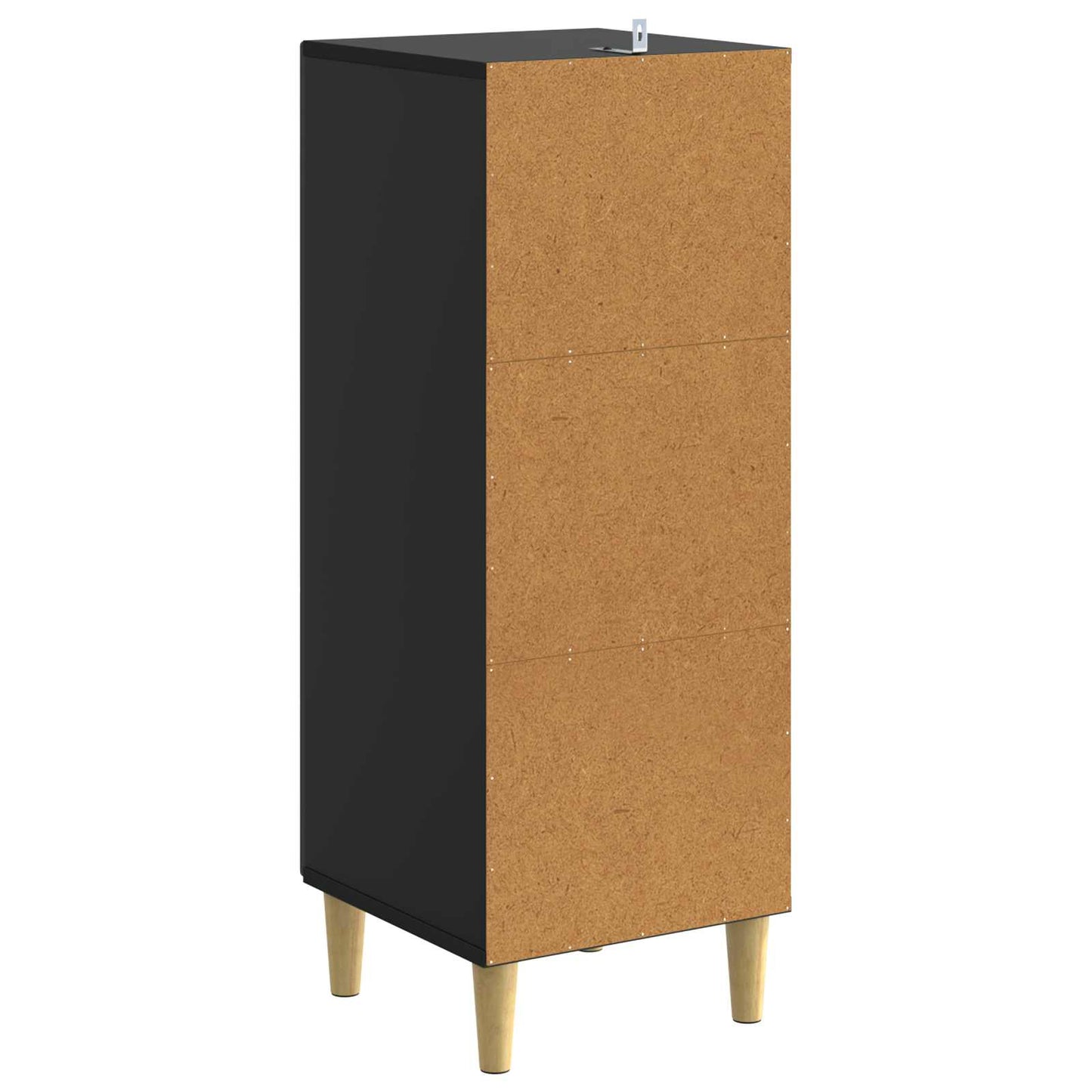 Ladenkast Zwart 33 x 34,5 x 90 cm Bewerkt hout is nu te koop bij PeponiXL, paradijselijk wonen!