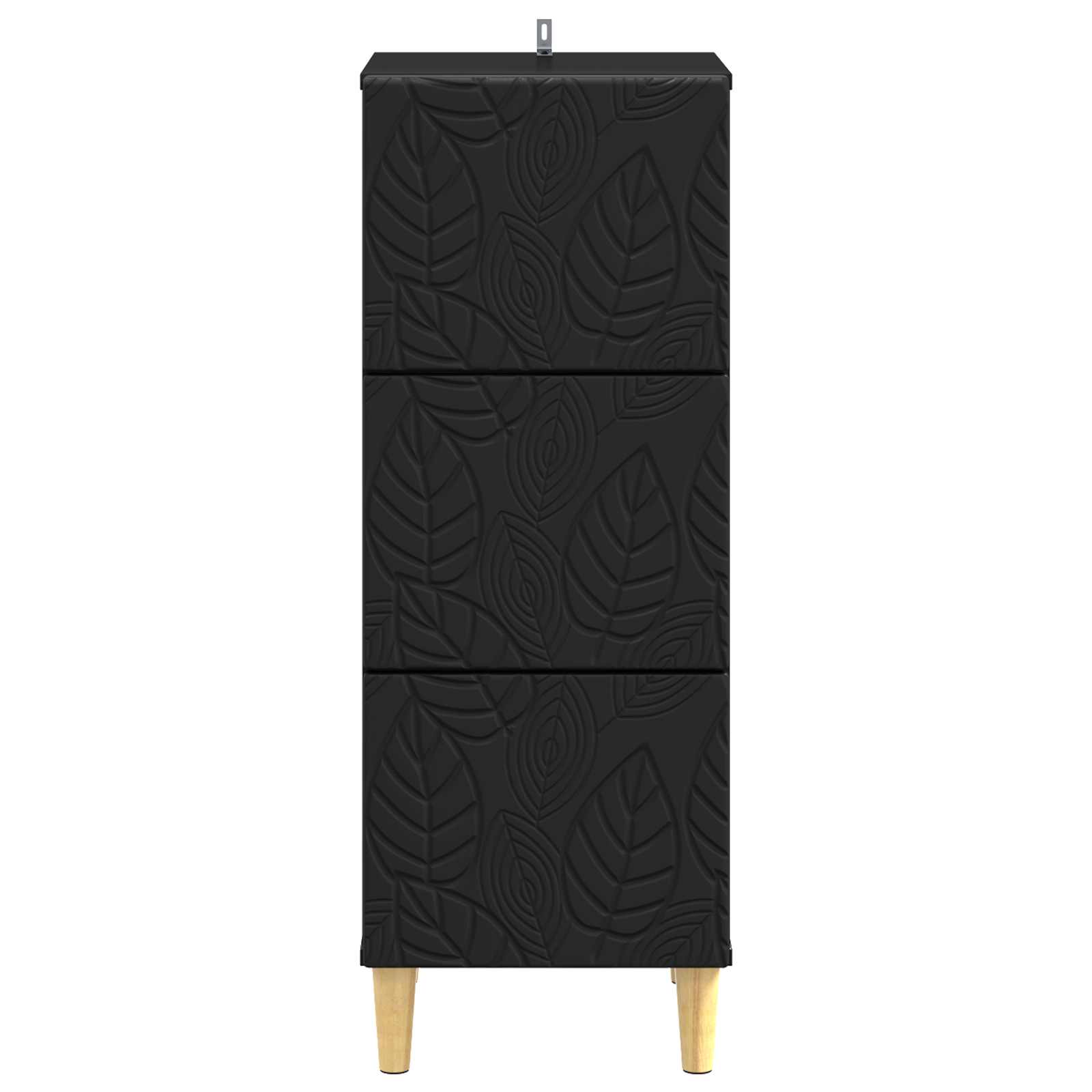 Ladenkast Zwart 33 x 34,5 x 90 cm Bewerkt hout is nu te koop bij PeponiXL, paradijselijk wonen!