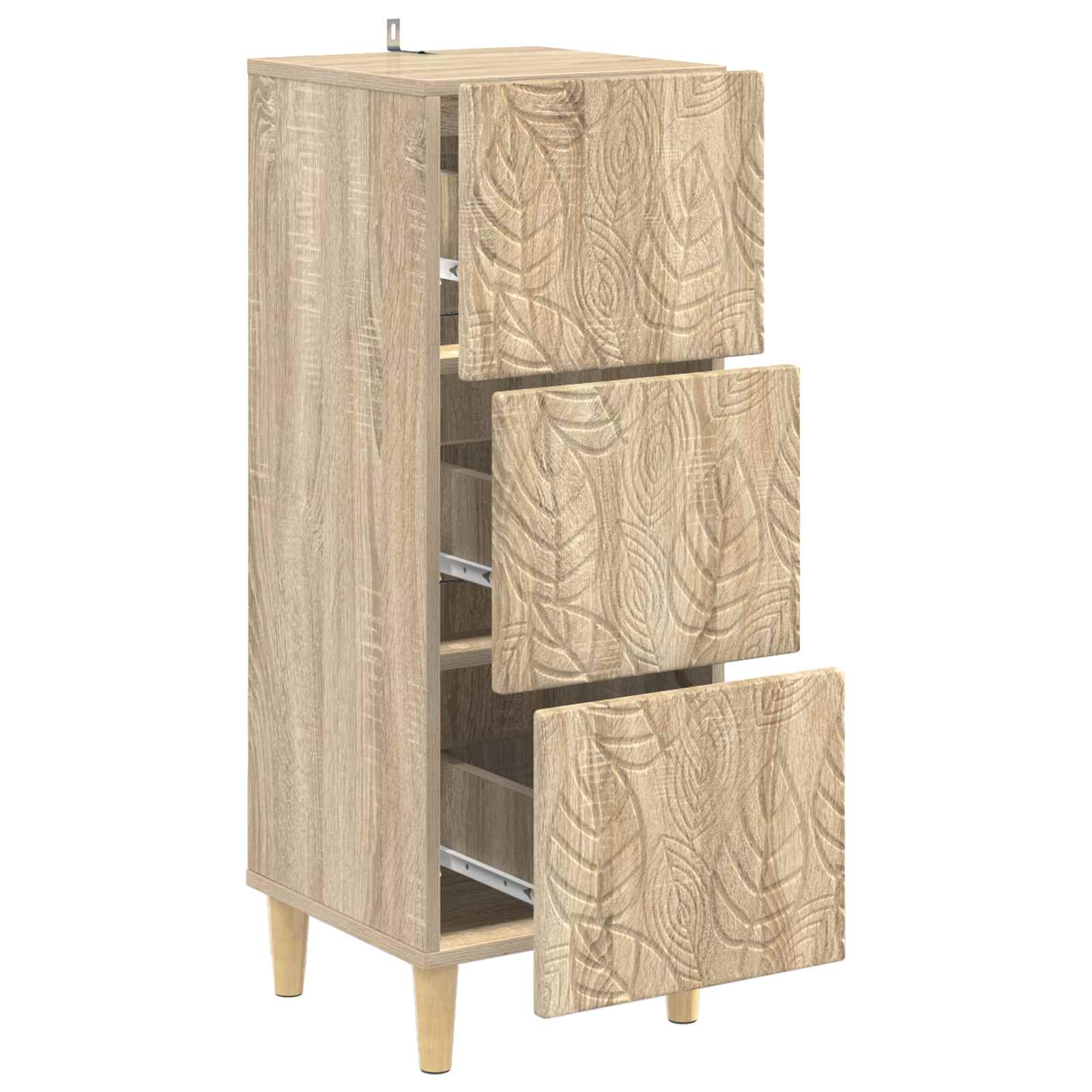 Ladenkast Sonoma Eiken 33 x 34,5 x 90 cm Bewerkt hout is nu te koop bij PeponiXL, paradijselijk wonen!