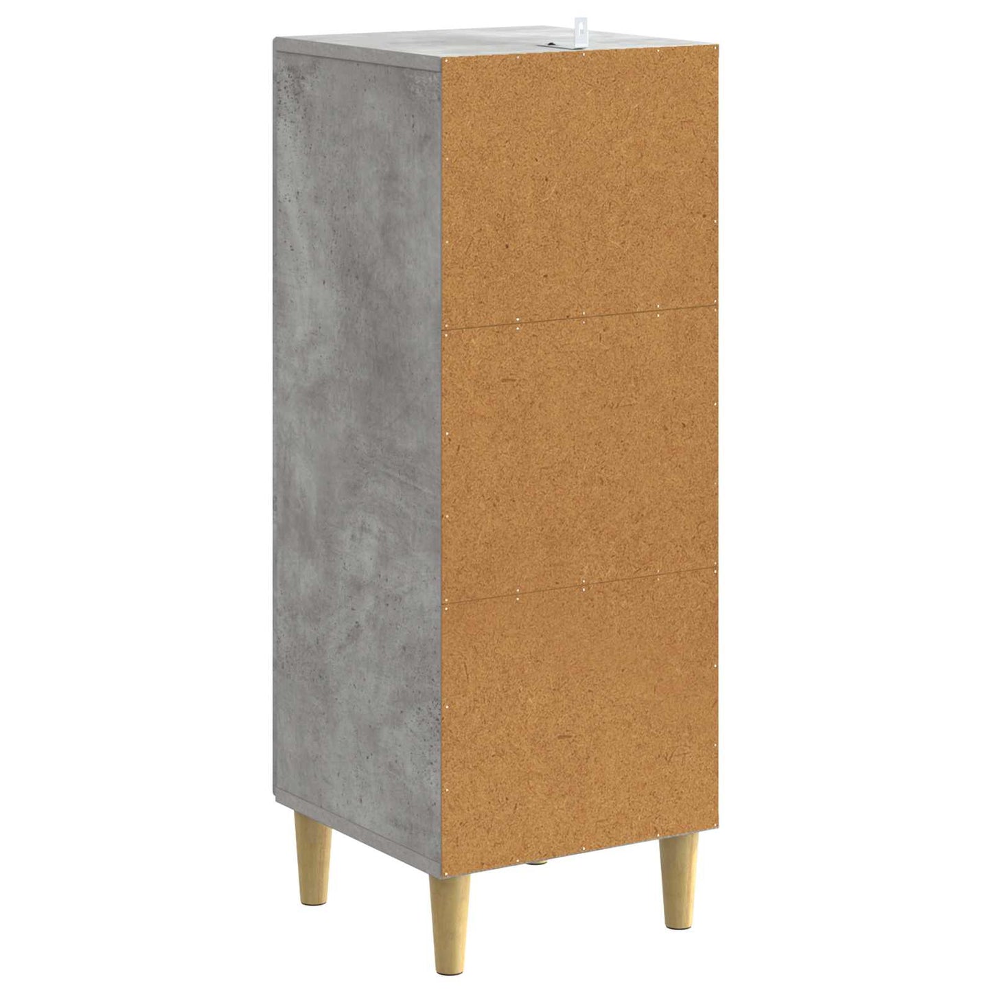 Ladenkast Betongrijs 33 x 34,5 x 90 cm Bewerkt hout is nu te koop bij PeponiXL, paradijselijk wonen!
