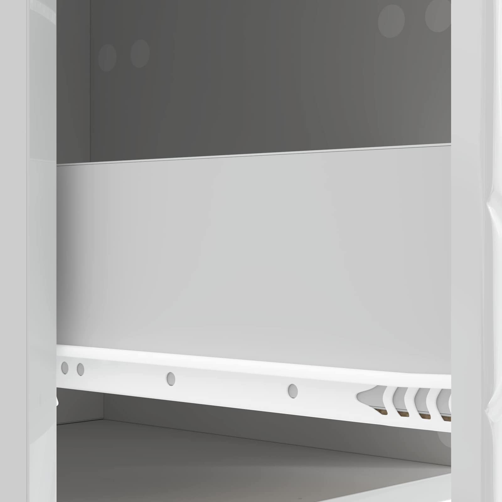 Ladenkast Hoogglans Wit 33 x 34,5 x 90 cm Bewerkt hout is nu te koop bij PeponiXL, paradijselijk wonen!