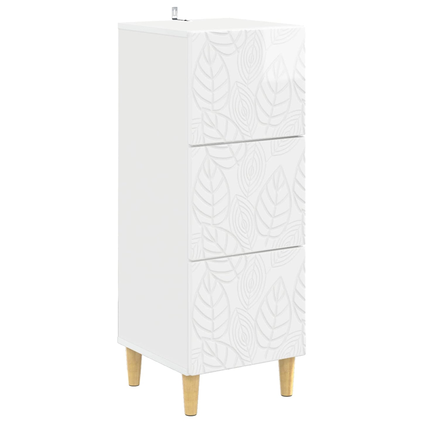 Ladenkast Hoogglans Wit 33 x 34,5 x 90 cm Bewerkt hout is nu te koop bij PeponiXL, paradijselijk wonen!