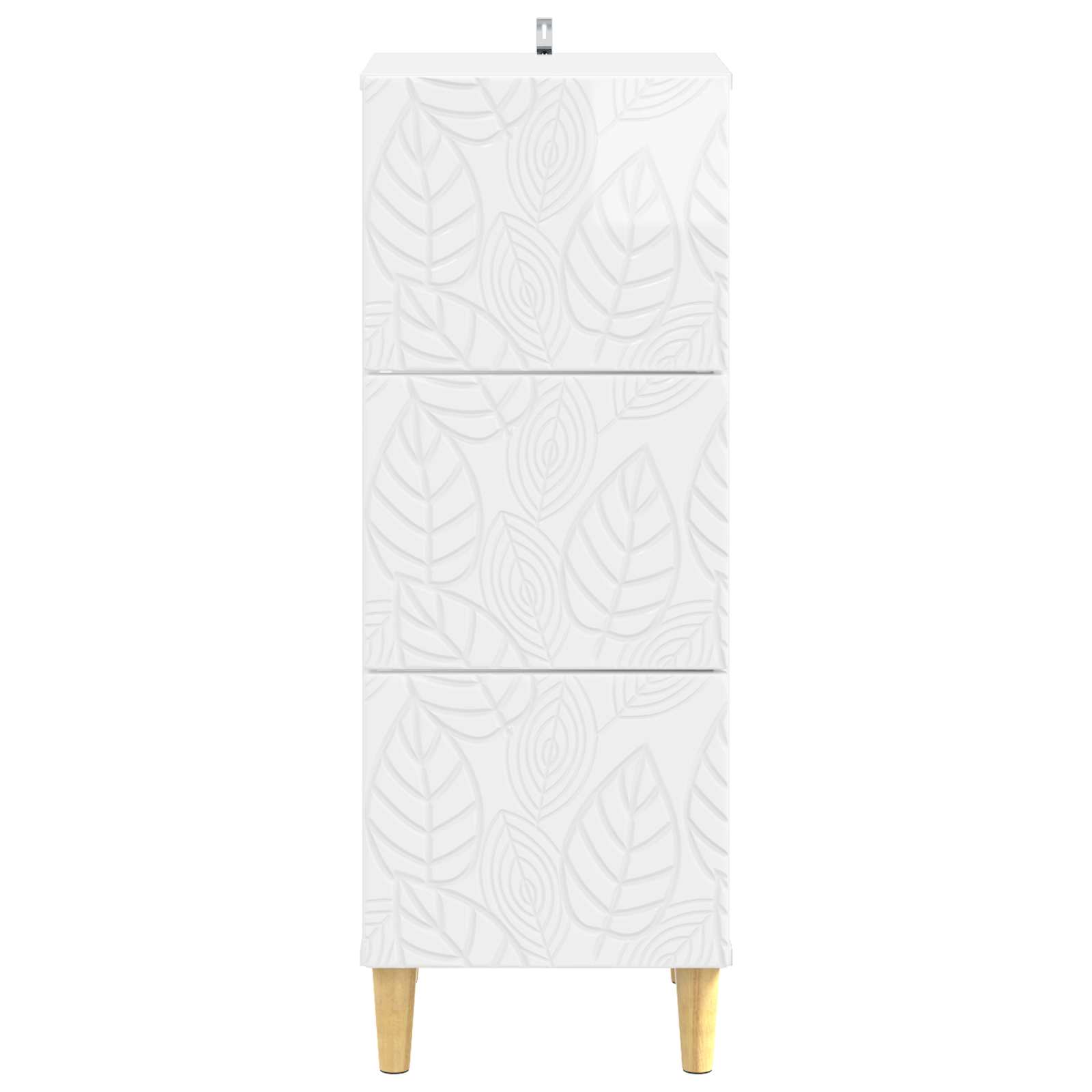 Ladenkast Hoogglans Wit 33 x 34,5 x 90 cm Bewerkt hout is nu te koop bij PeponiXL, paradijselijk wonen!