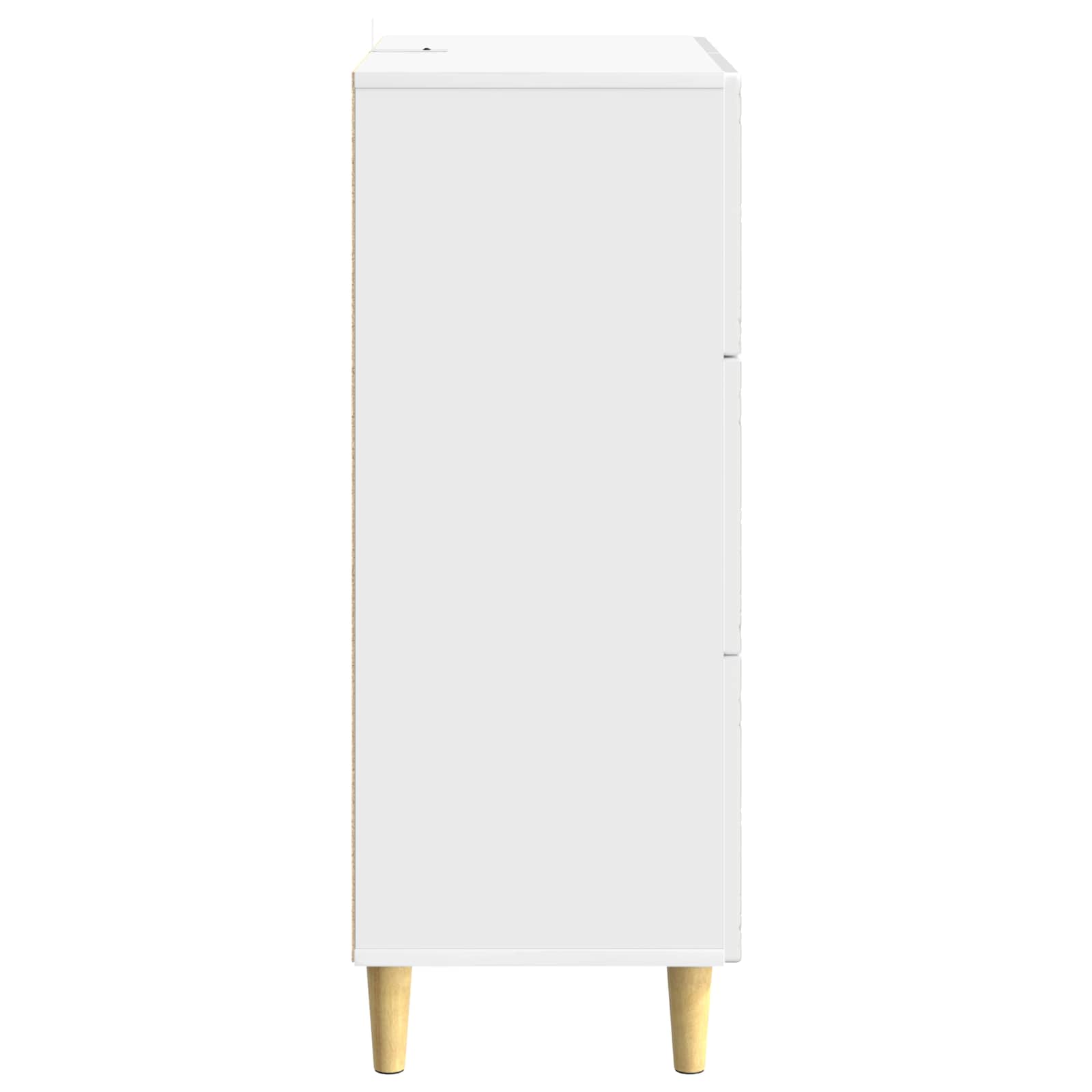 Ladenkast Hoogglans Wit 33 x 34,5 x 90 cm Bewerkt hout is nu te koop bij PeponiXL, paradijselijk wonen!
